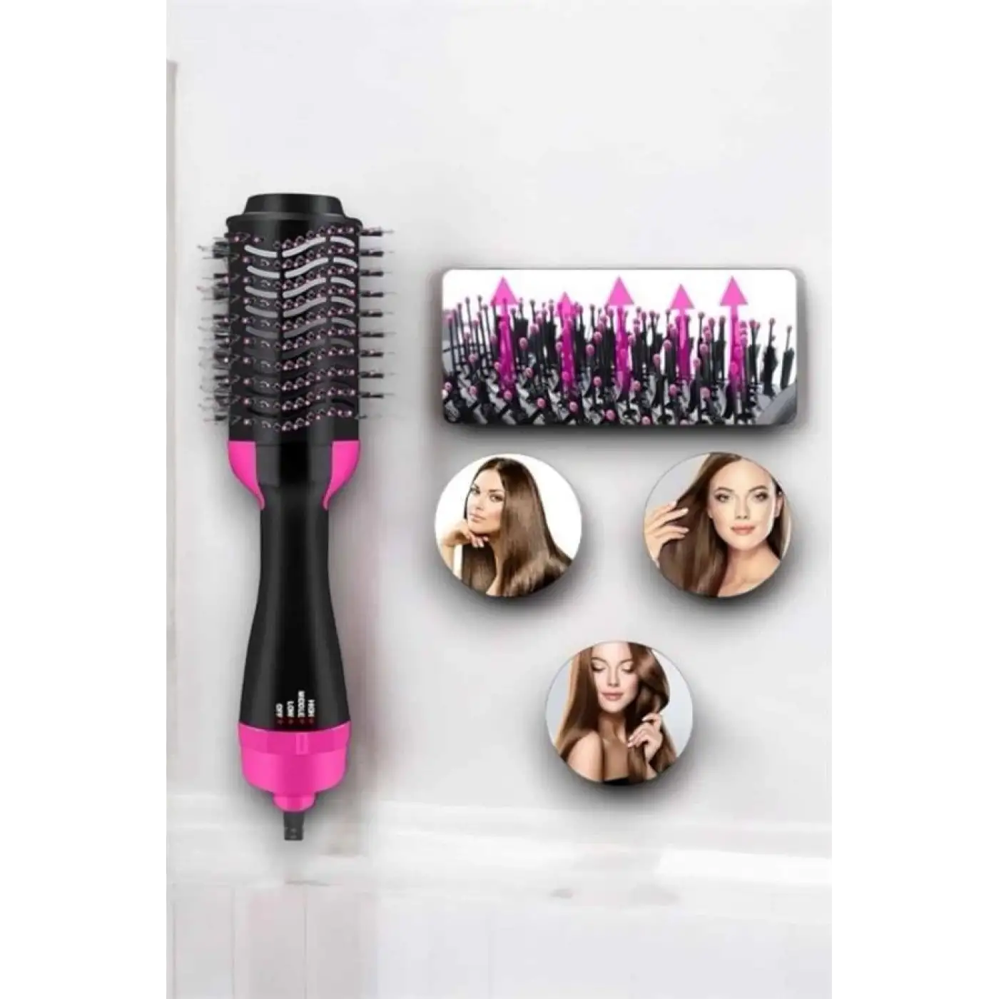 Fön Tarak Elektriklenmeyi Önleyen ve Parlaklık Veren Saç Şekillendirici