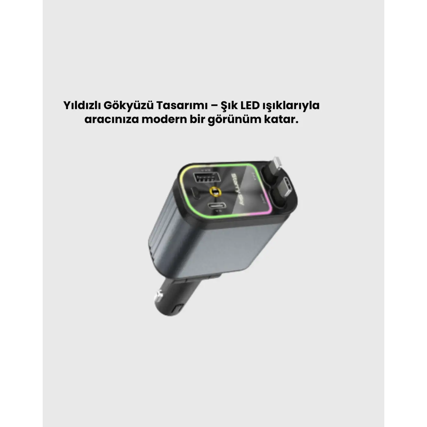 Ford, Opel, Volvo, Skoda Araçlar için 66W Çoklu Hızlı Şarj Cihazı