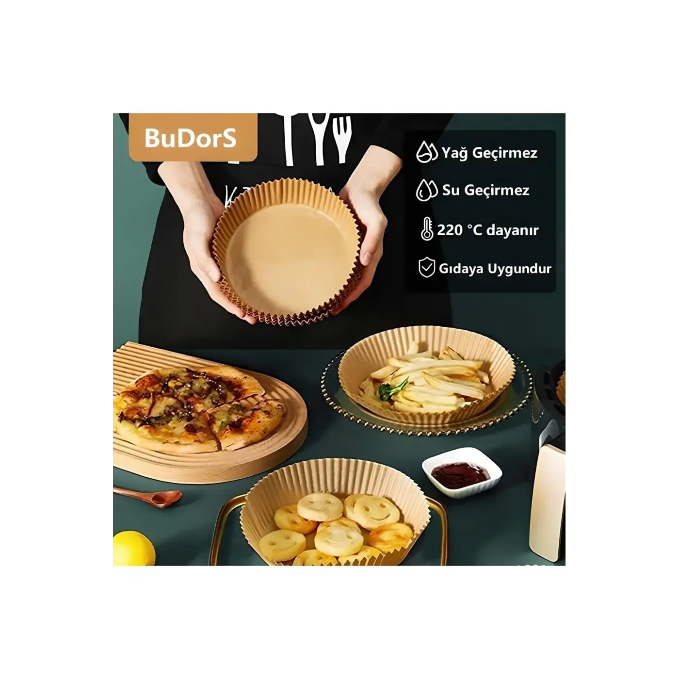 Fritöz Pişirme Kağıdı 50 Adet