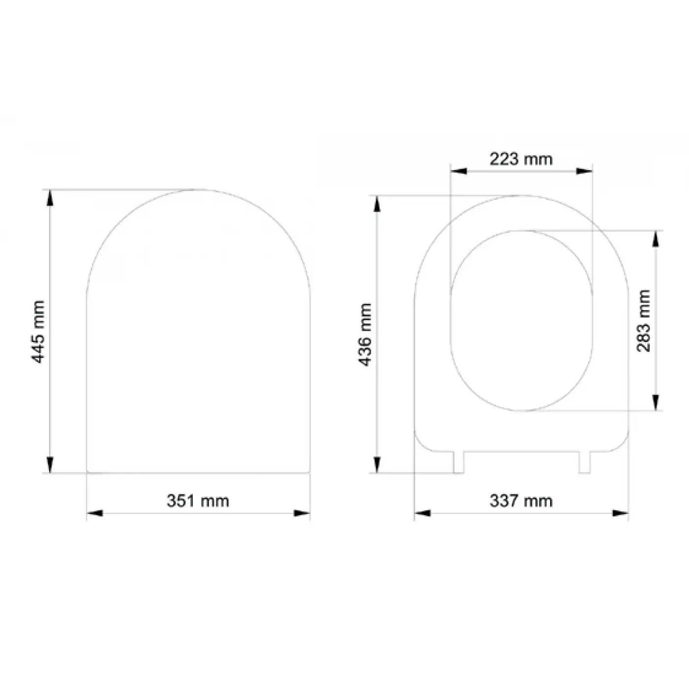 Gala Slim Model Yavaş Kapanan Amortisörlü Klozet Kapağı Ultra İnce Tasarım