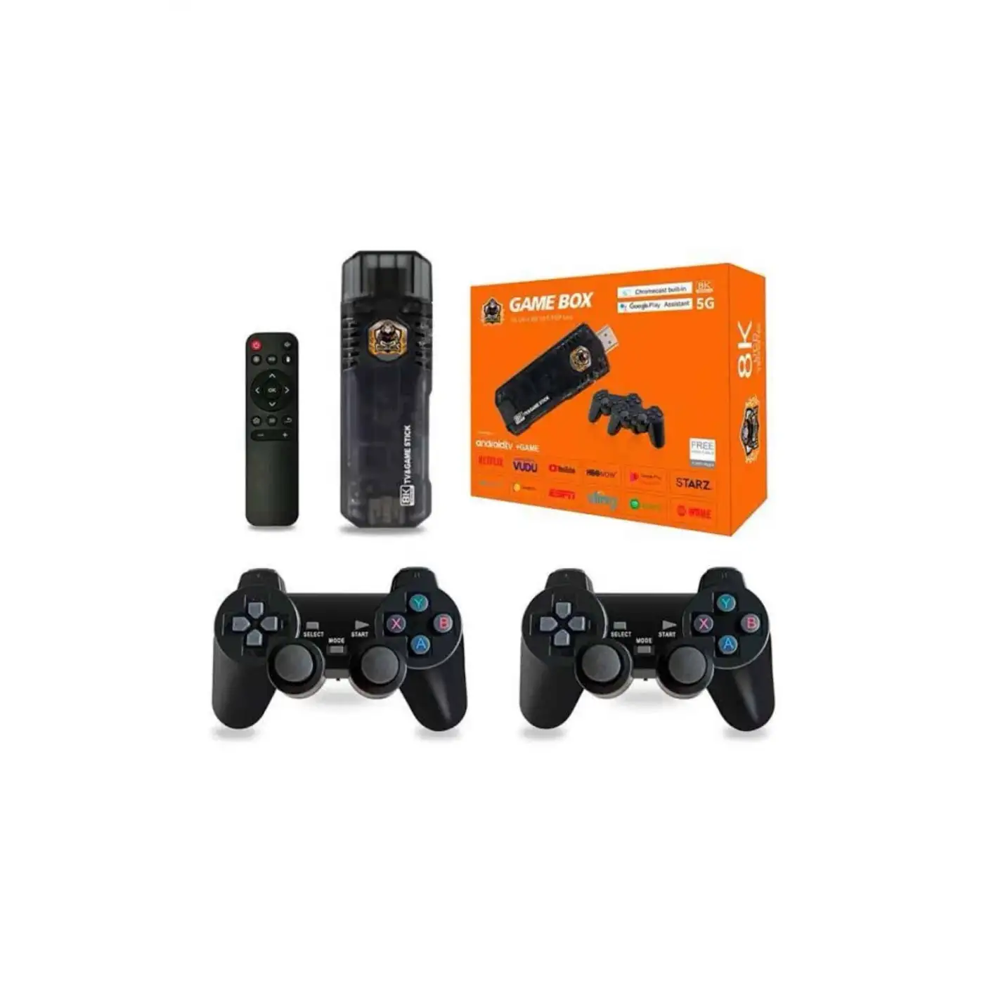 Game Box Android Tv 36500 Oyunlu Atari 5g 8k HDR Ultra HD 64 GB