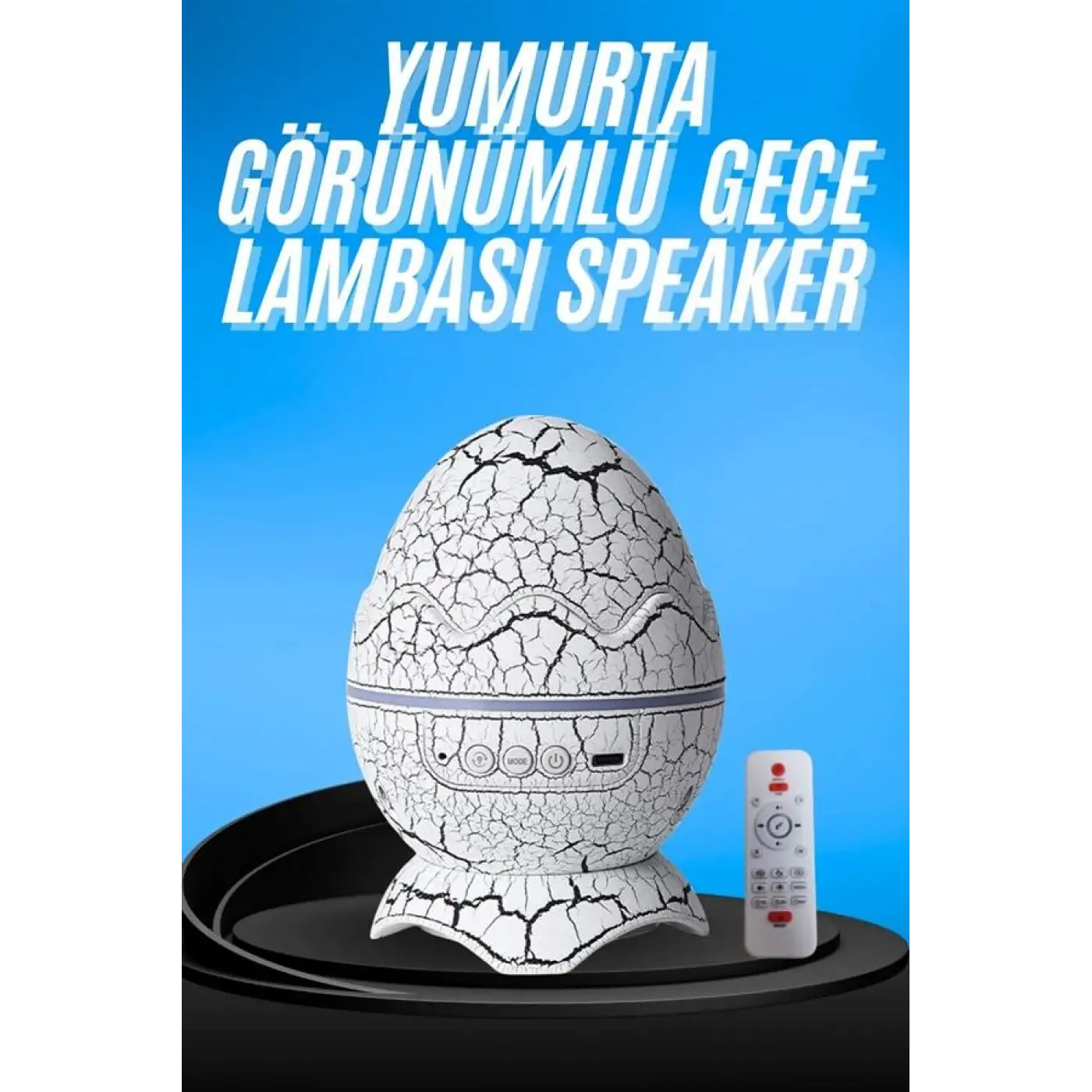 Gece Lambası Yumurta Işık Speaker Yeni Nesil Dinozor Yumurtası Görünümlü