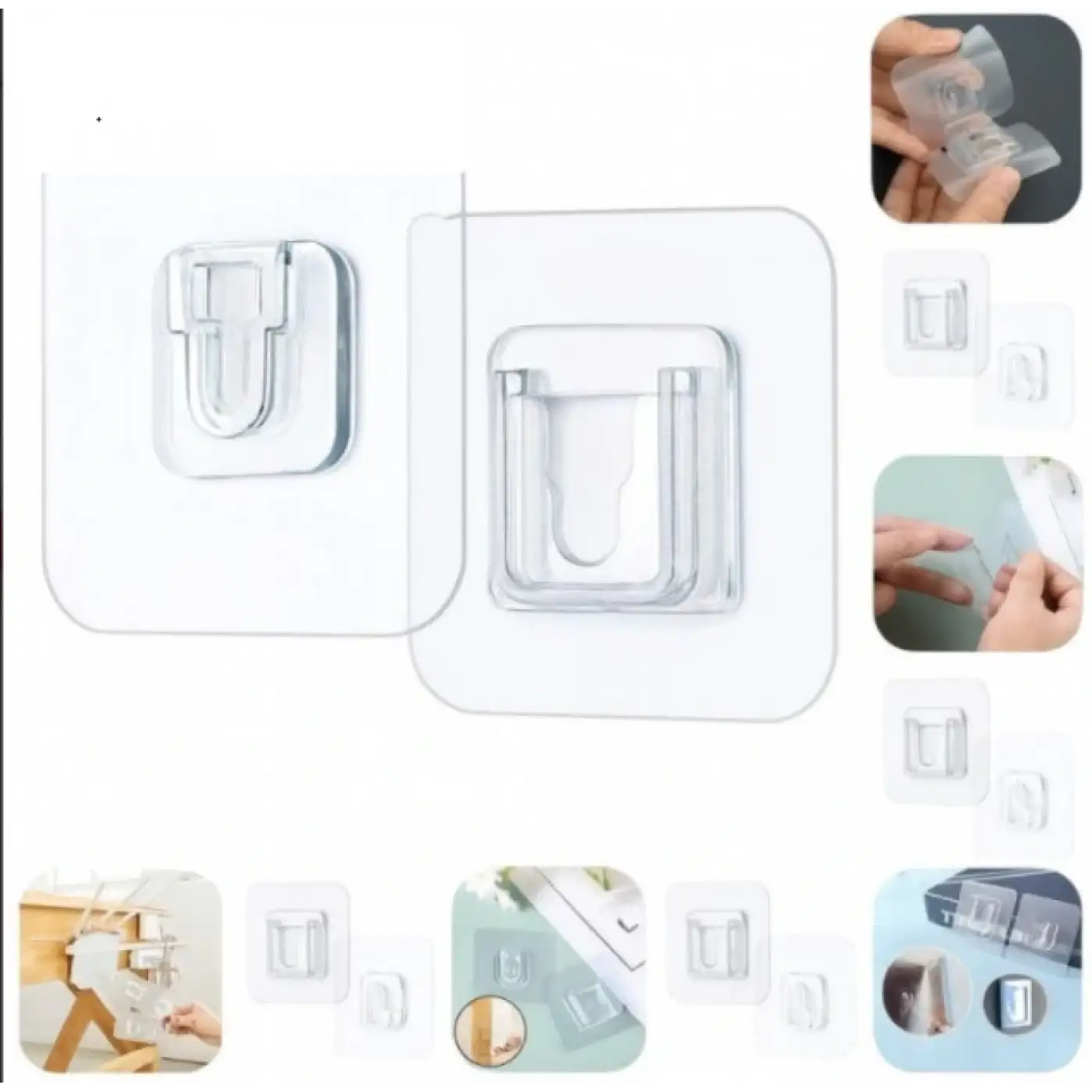 Geçmeli Klips Eşya Sabitleme Askısı 6lı Set