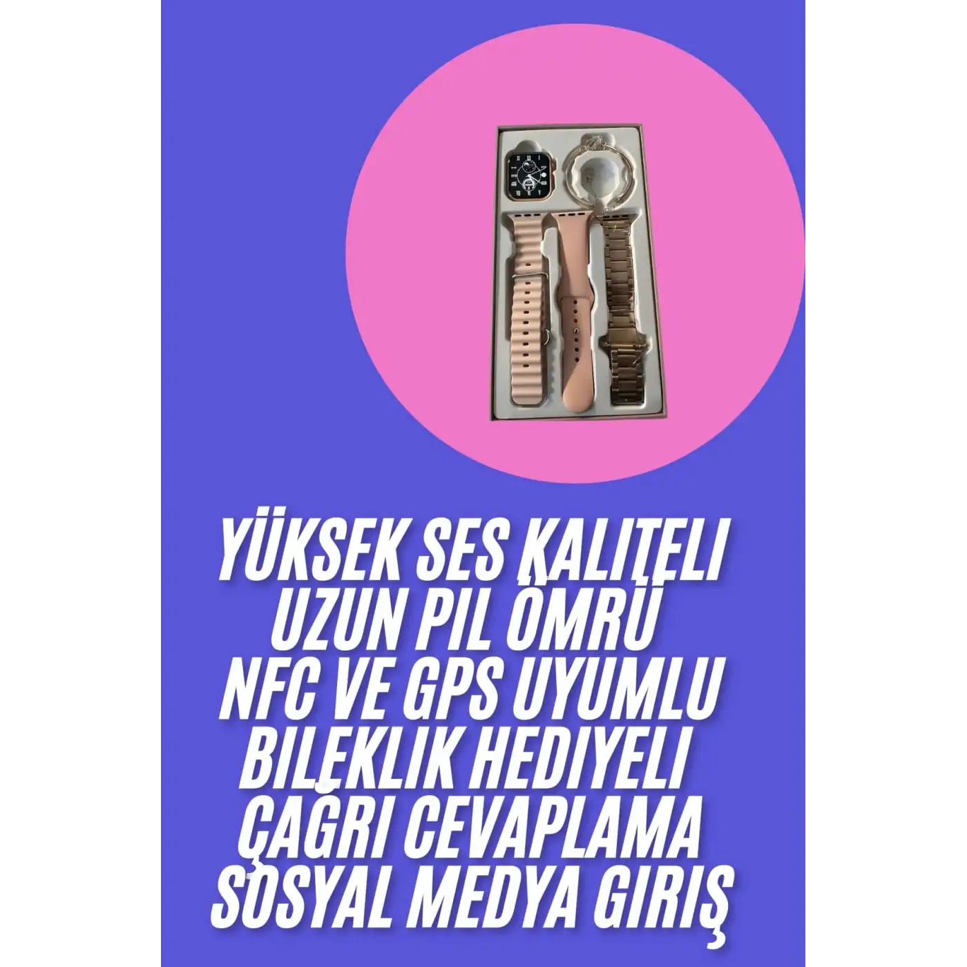 Genç Kızlara Özel Akıllı Saat 41 mm Çağrı Cevaplayabilen NFC ve GPS Uyumlu