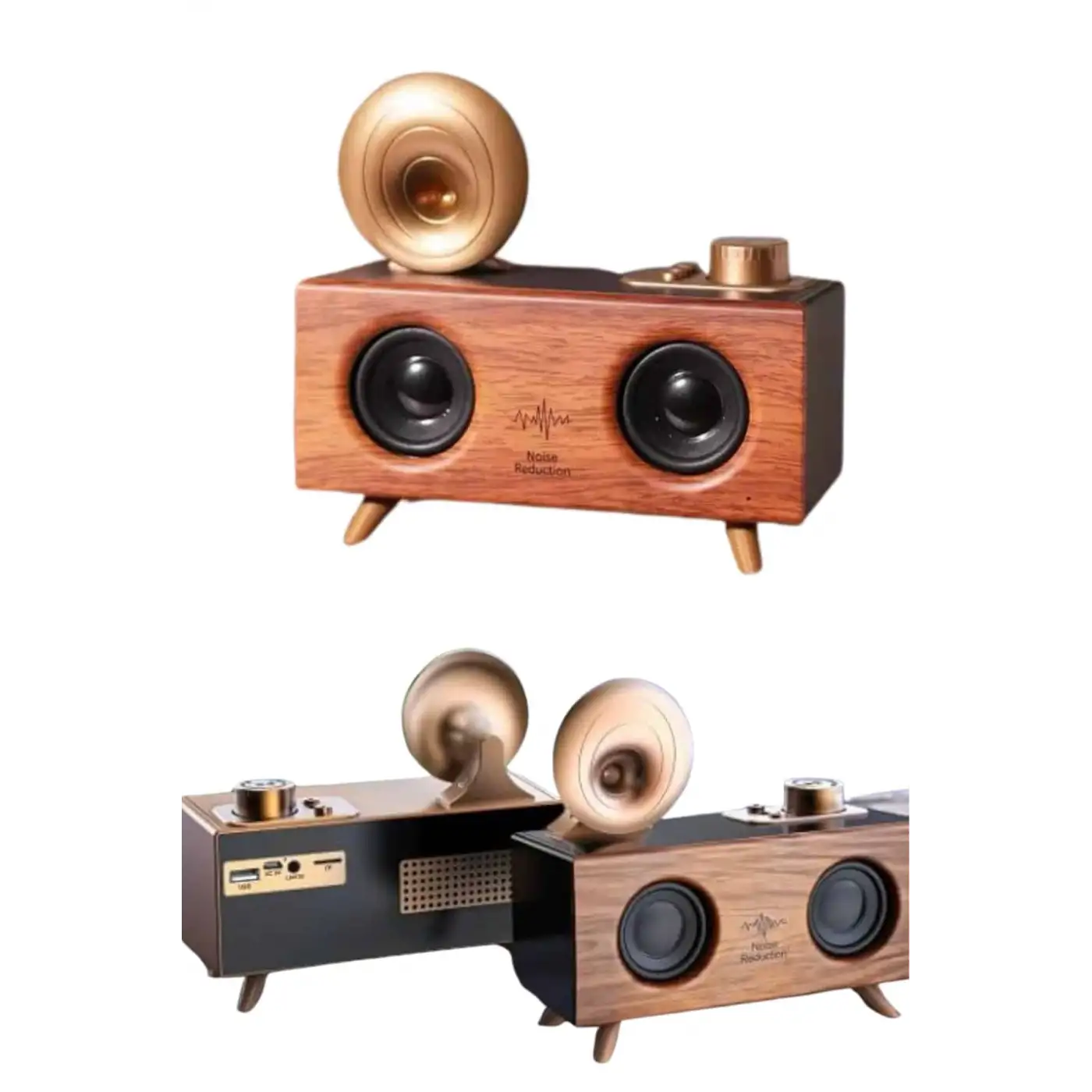 Gramafon Nostaljik Radyo Yüksek Ses Kalitesi USB TF Kart Aux