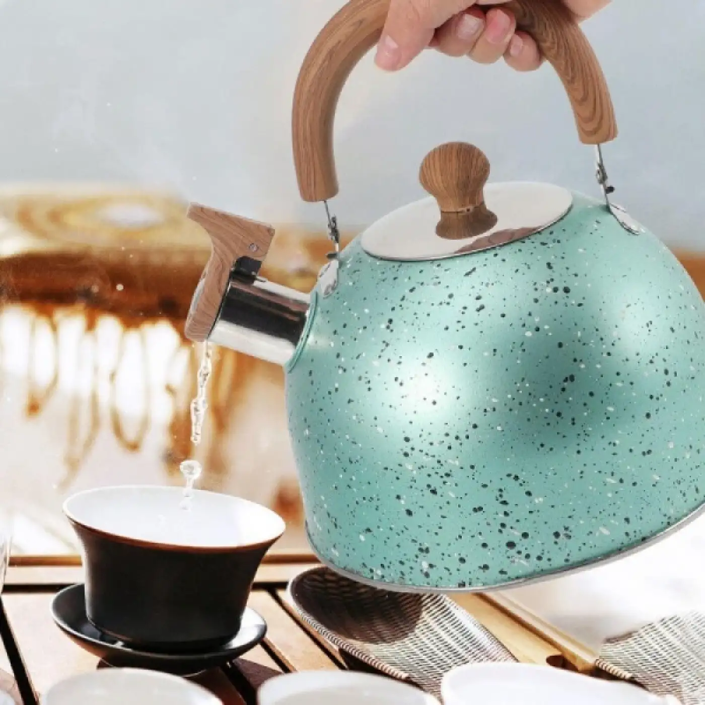 Granit Görünümlü Demlik