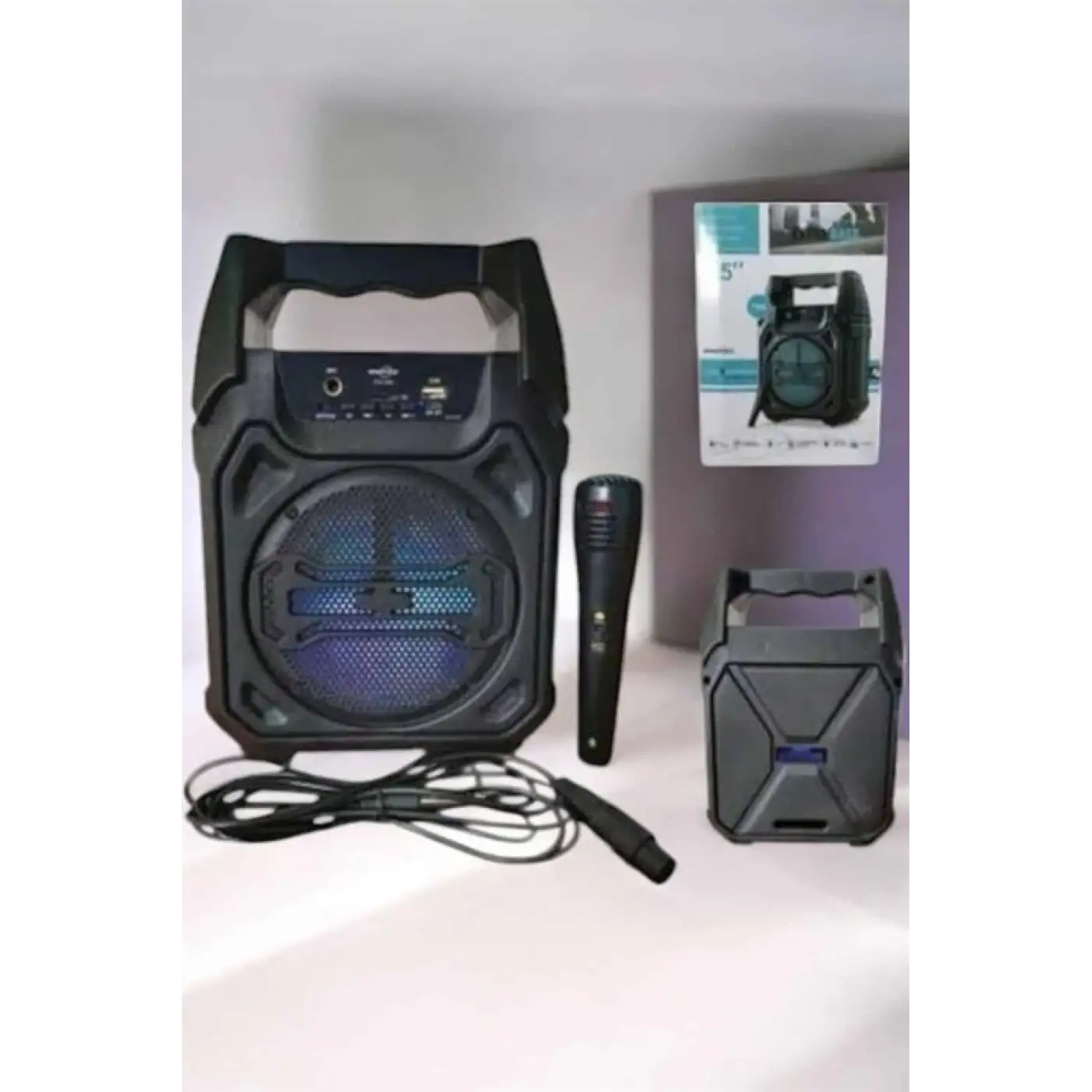 Güçlü ve Şarj Edilebilir Bluetooth Hoparlör 6.5 İnç