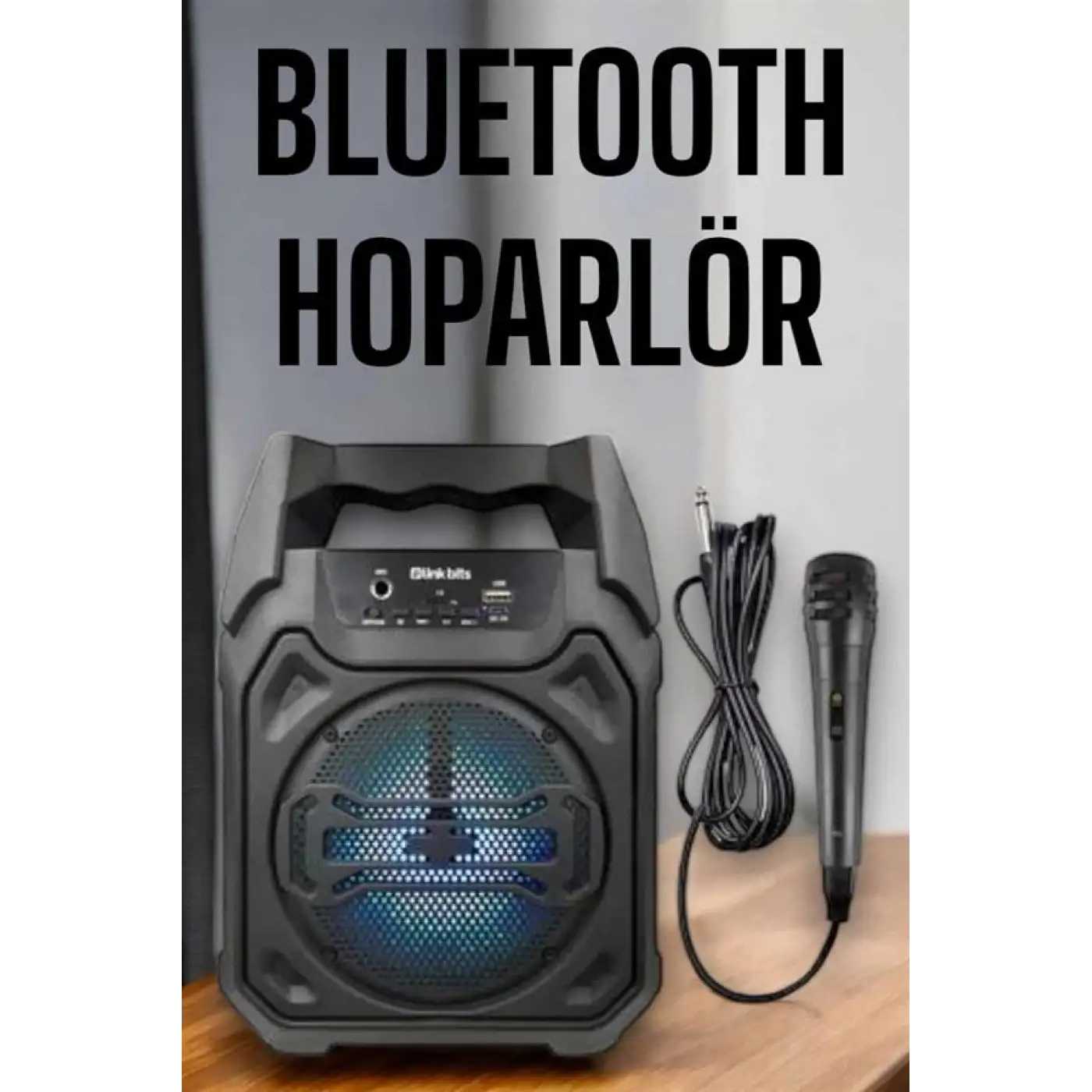 Güçlü ve Şarj Edilebilir Bluetooth Hoparlör 6.5 İnç