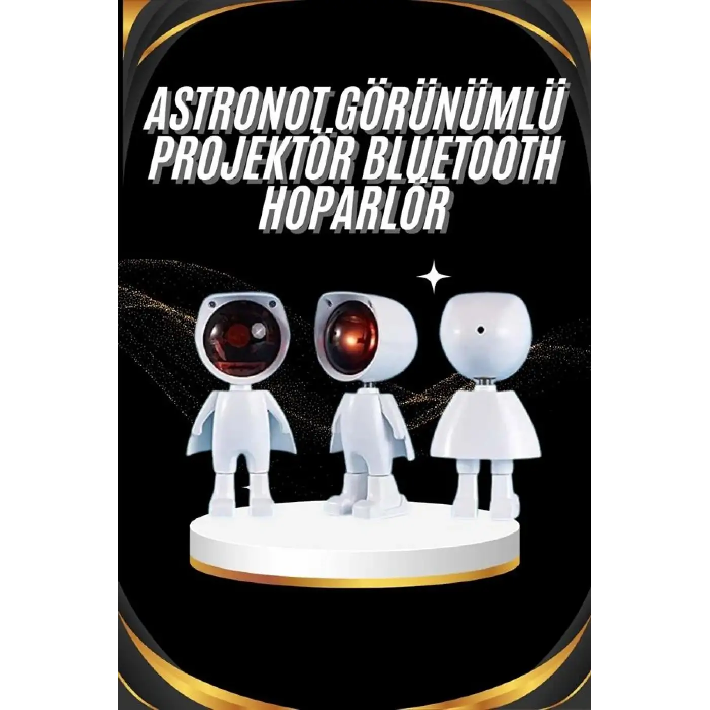 Gün Batımı Projektör Lamba Astronot Görünümlü Dekoratif Masa Lambası