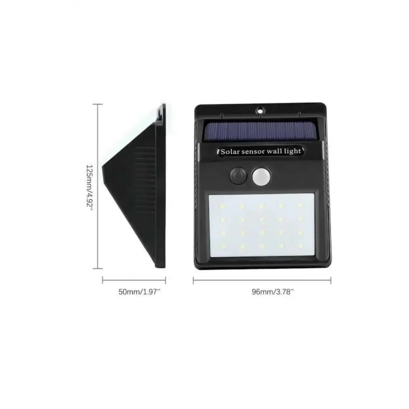 Güneş Enerjili Sensörlü Duvar Lambası Bahçe Lamba Suya Dayanıklı Bahçe Aydınlatma