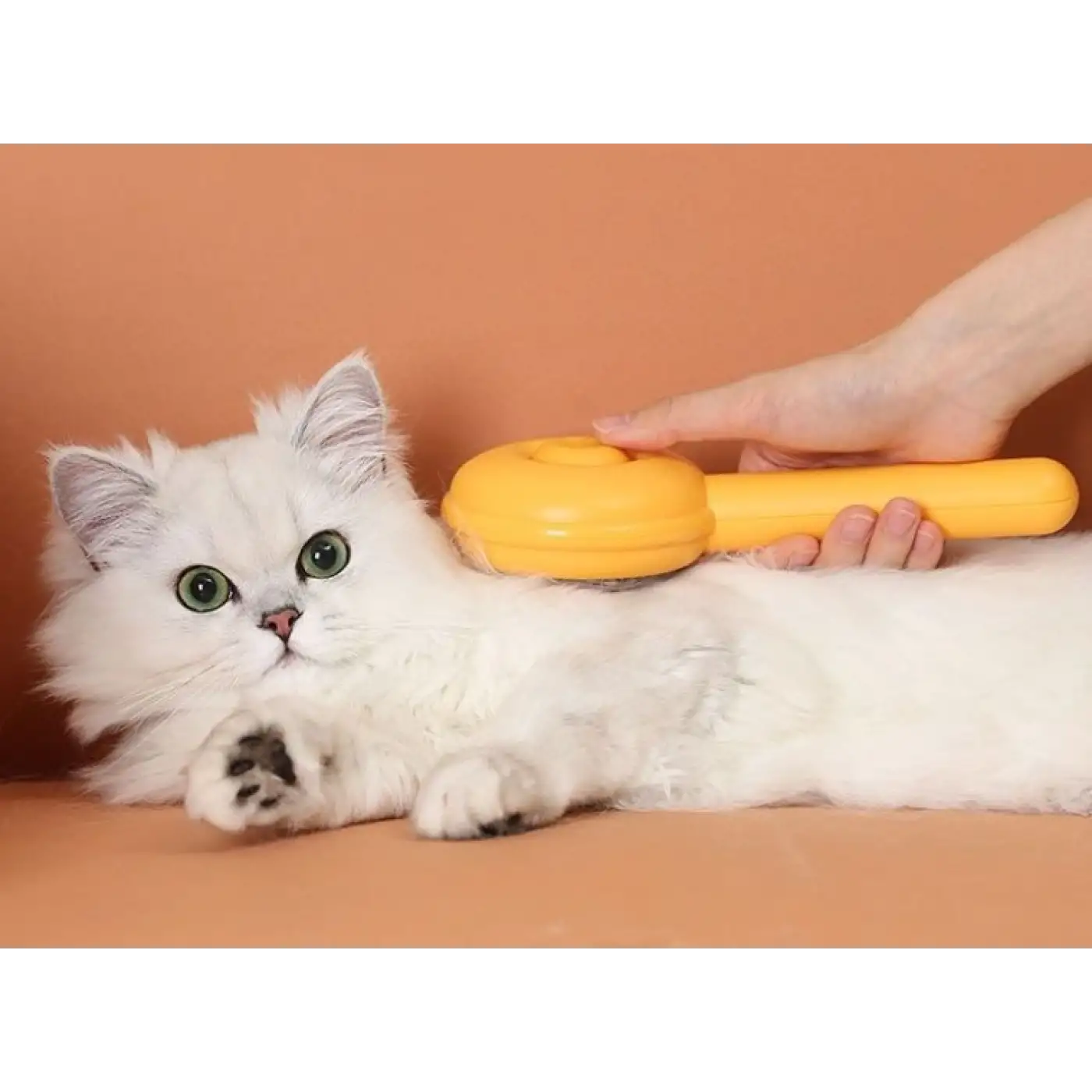 Hamburger Şekilli Otomatik Temizlenen Evcil Hayvan Tarağı