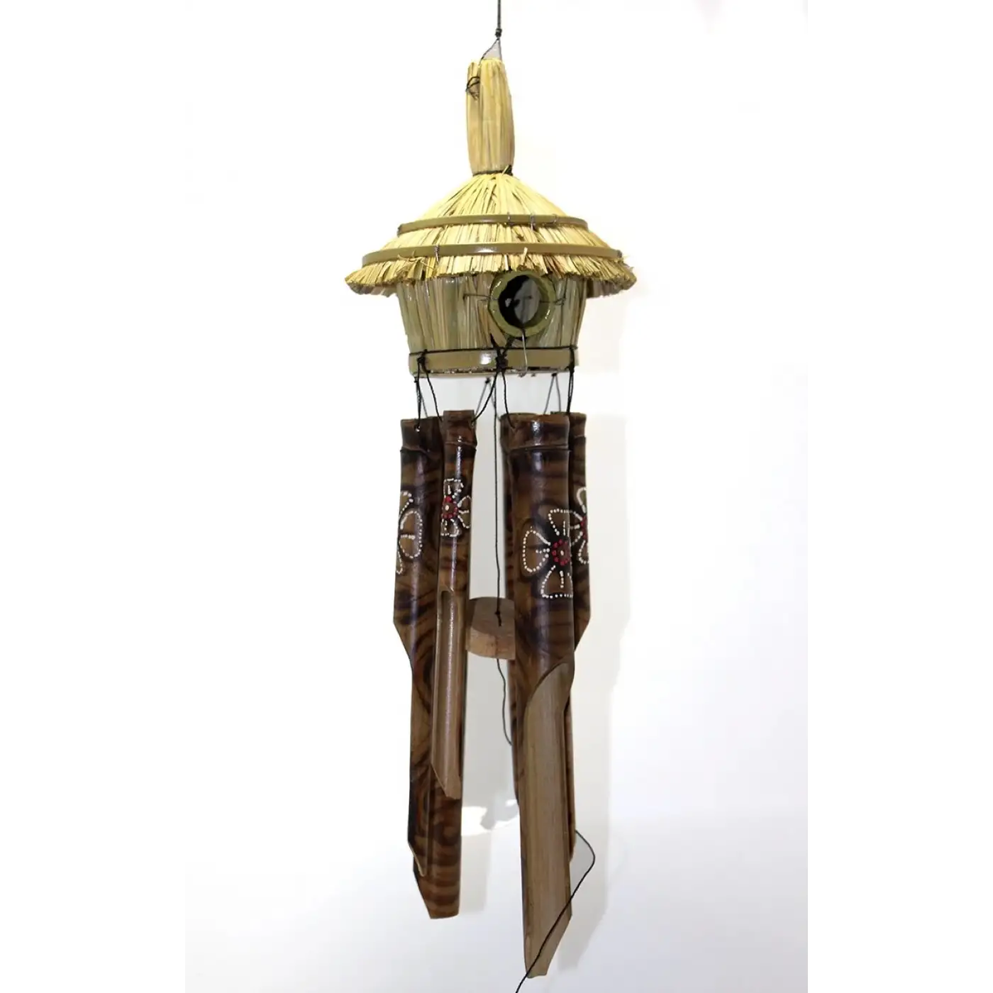 Hasır Kuş Yuvalı Bambu Çan 3dıarta-13