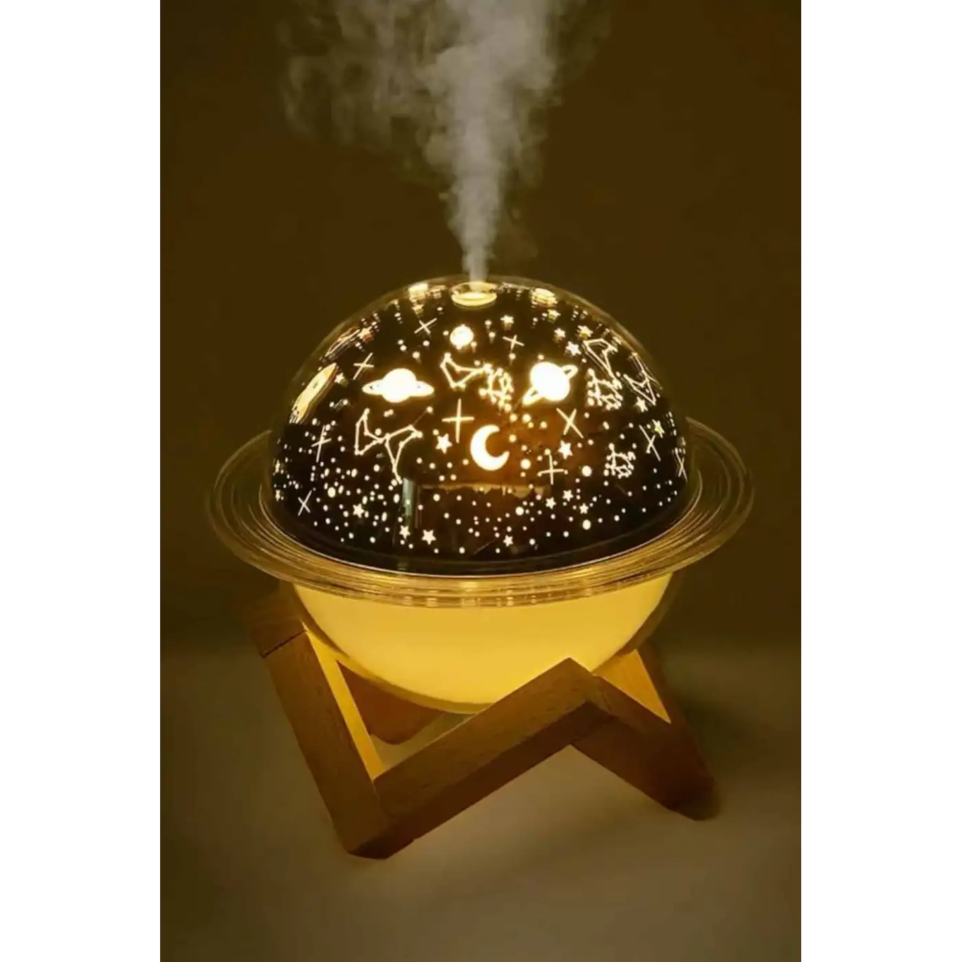 Hava Nemlendirici Masa ve Gece Lambası USB Projeksiyon Aromaterapi