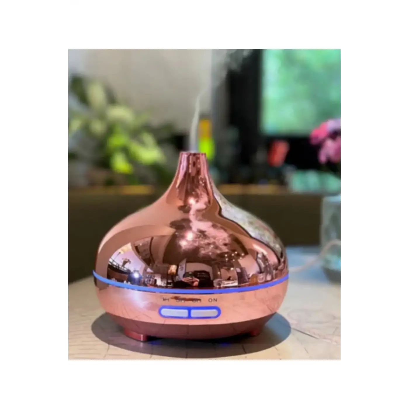 Hava Nemlendirici Parlak Gold Aromatik Oda Kokusu 550 Ml Kahve Aroma Difüzörü Buhar Nemlendırıcı