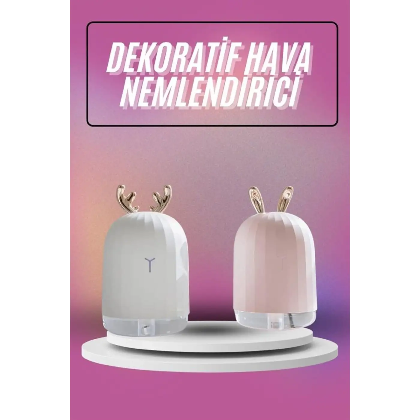 Hava Nemlendirici Ultrasonik Aromaterapi Difüzör Tavşan Nemlendirici