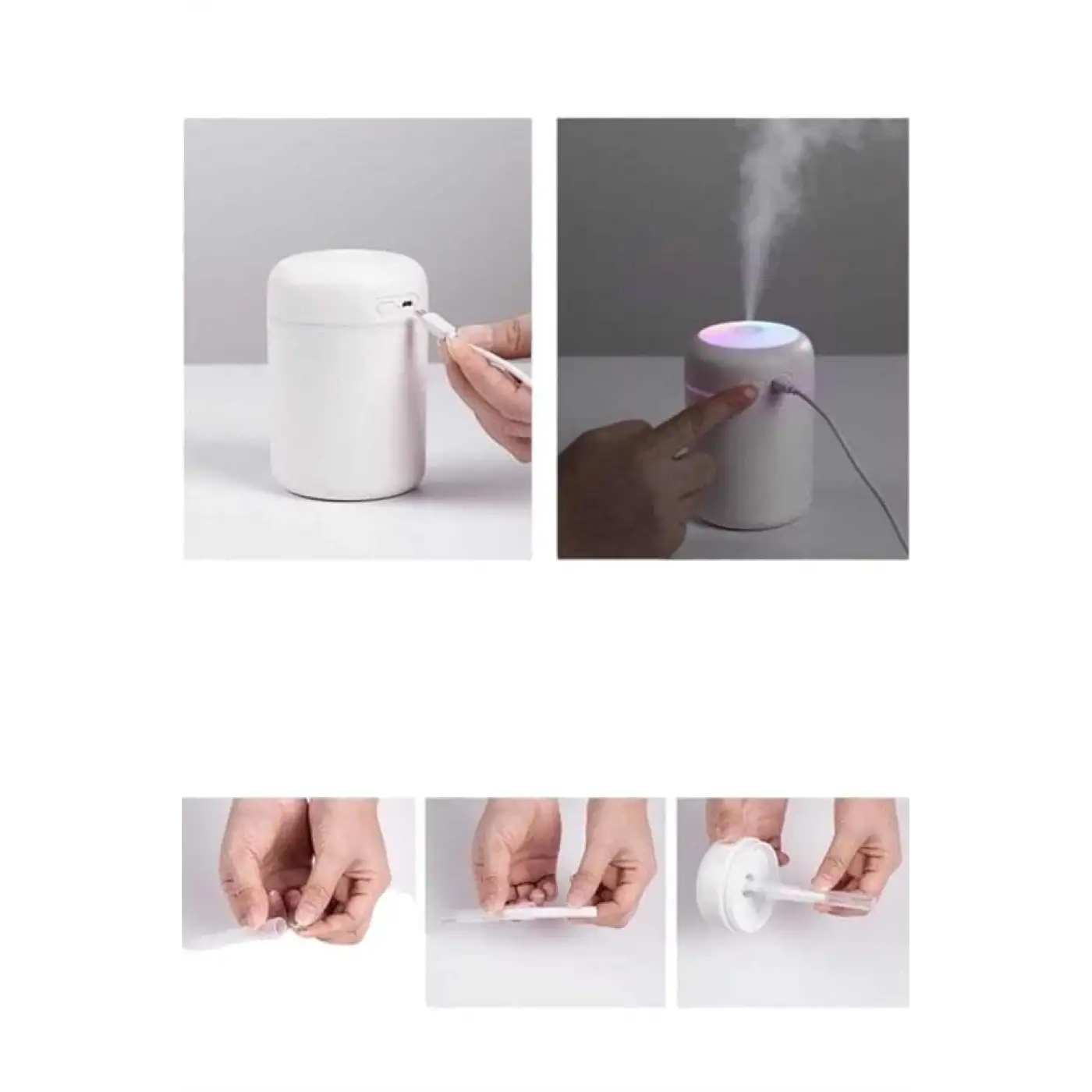 Hava Nemlendirici Ultrasonik Mini Hava Temizleyici Aromaterapi