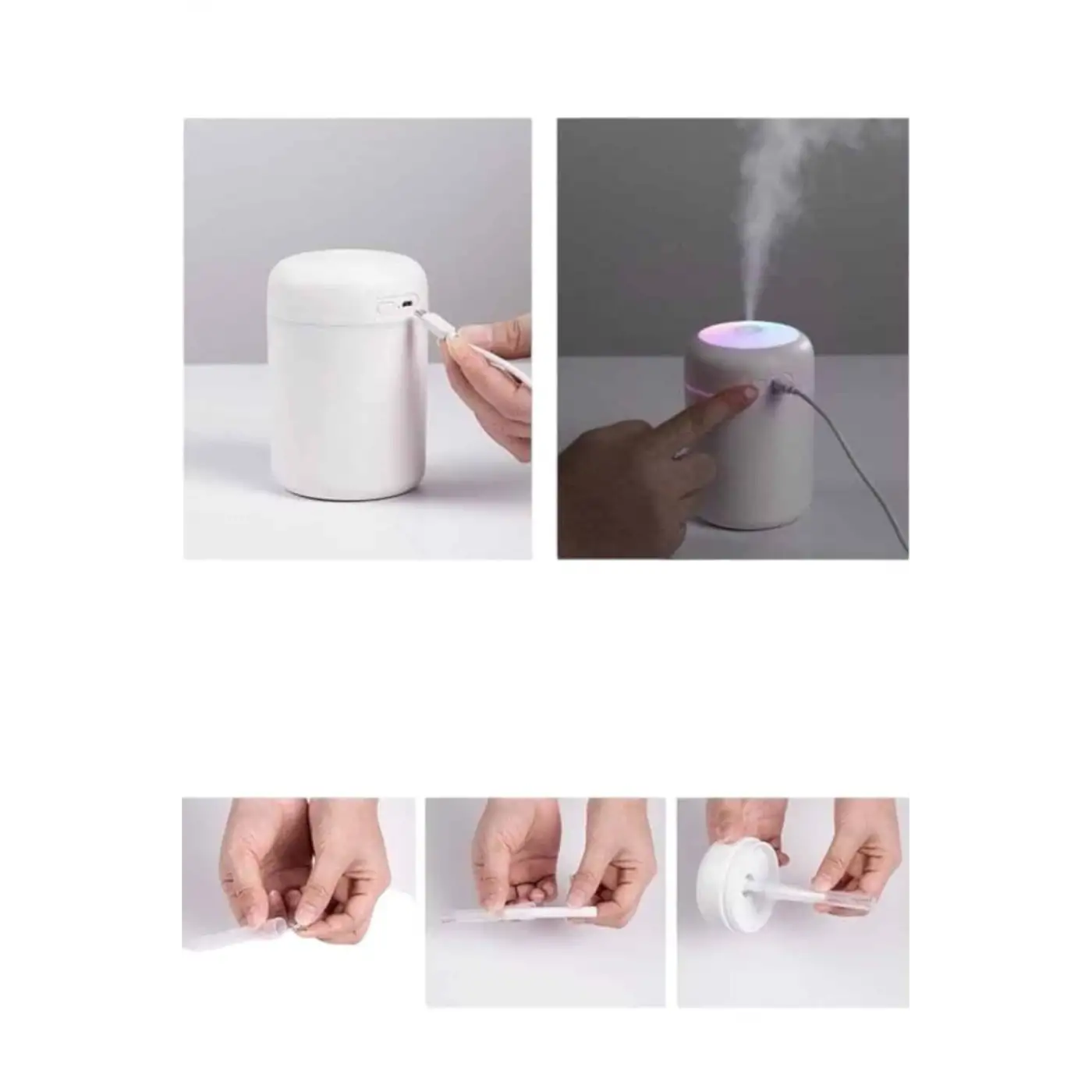 Hava Nemlendirici Ultrasonik Mini Hava Temizleyici Aromaterapi