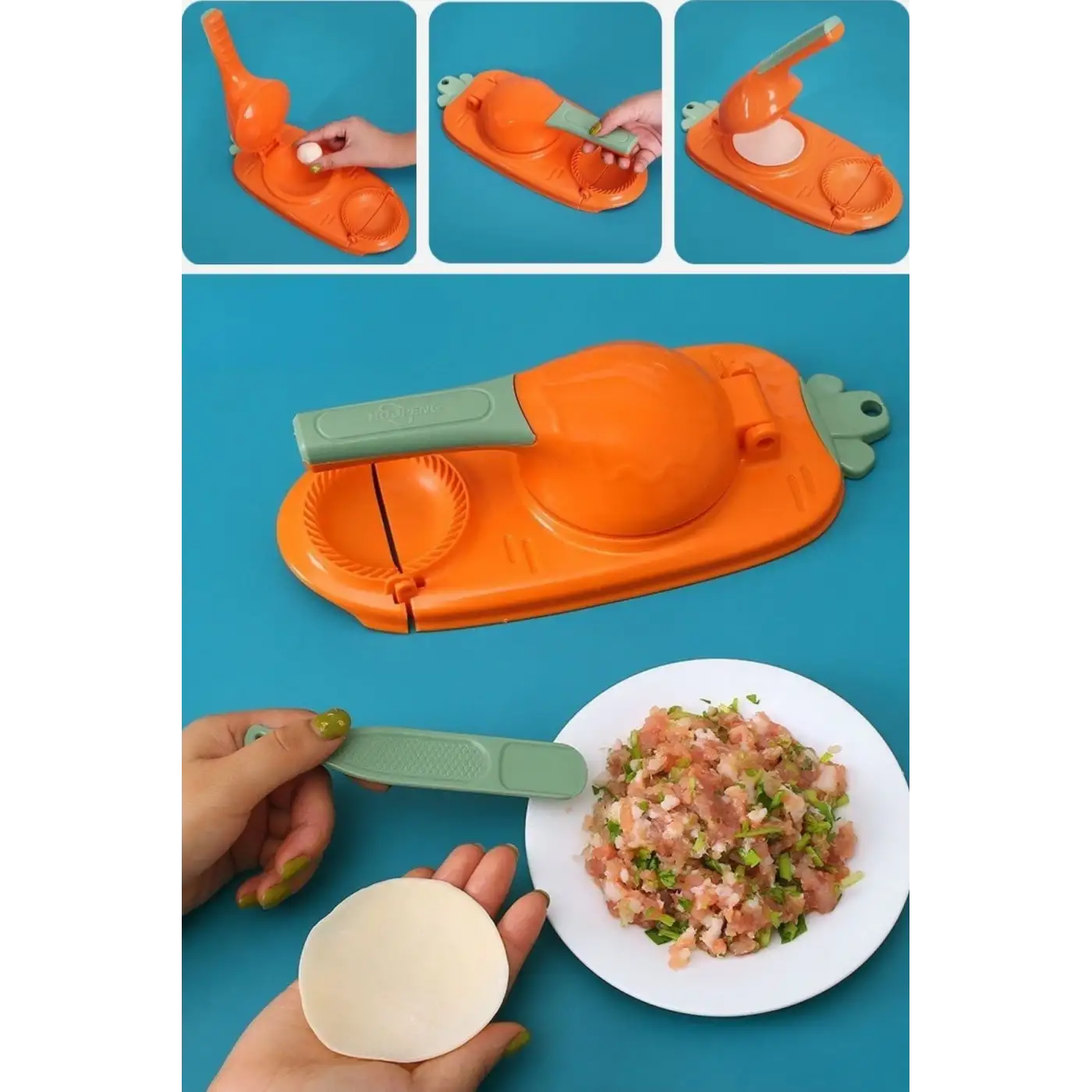 Havuç Tasarımlı Şık  Pratik  Börek Mantı Hamuru Presleme  Börek Yapma Kalıbı