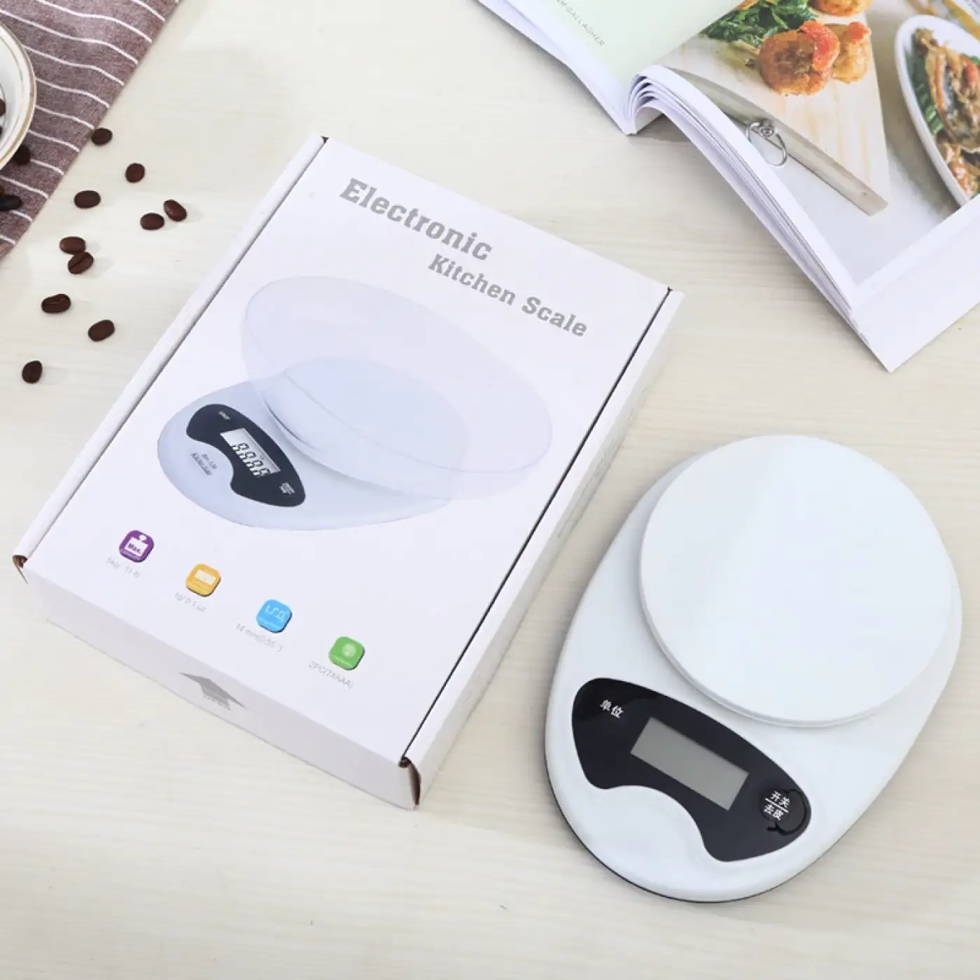 Hazneli Mutfak Terazisi SH-136 - 5 Kg Hassas Dijital Tartı