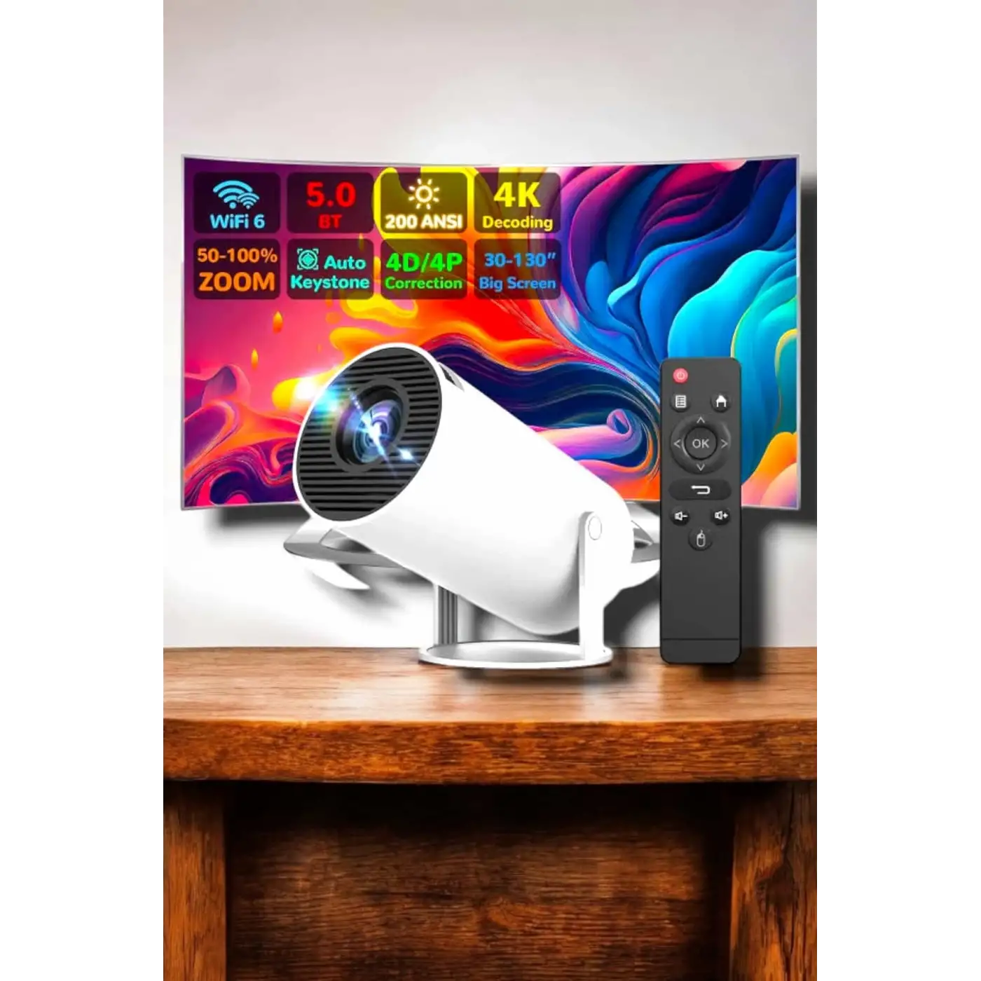 HDMI ve Full HD Teknolojili 160 ANSI Lümen Kablosuz Projeksiyon