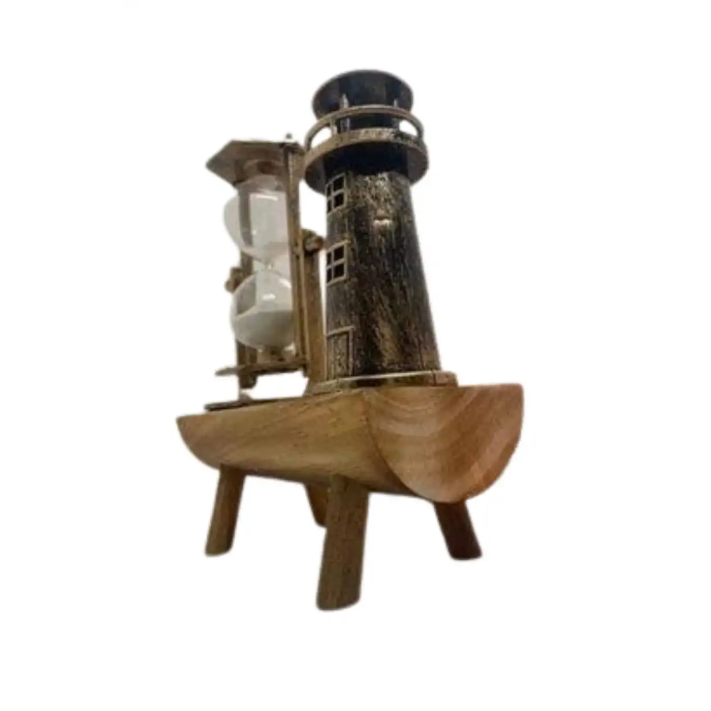 Hediyelik Kum Saati Retro Dekoratif Deniz Feneri Kum Saati