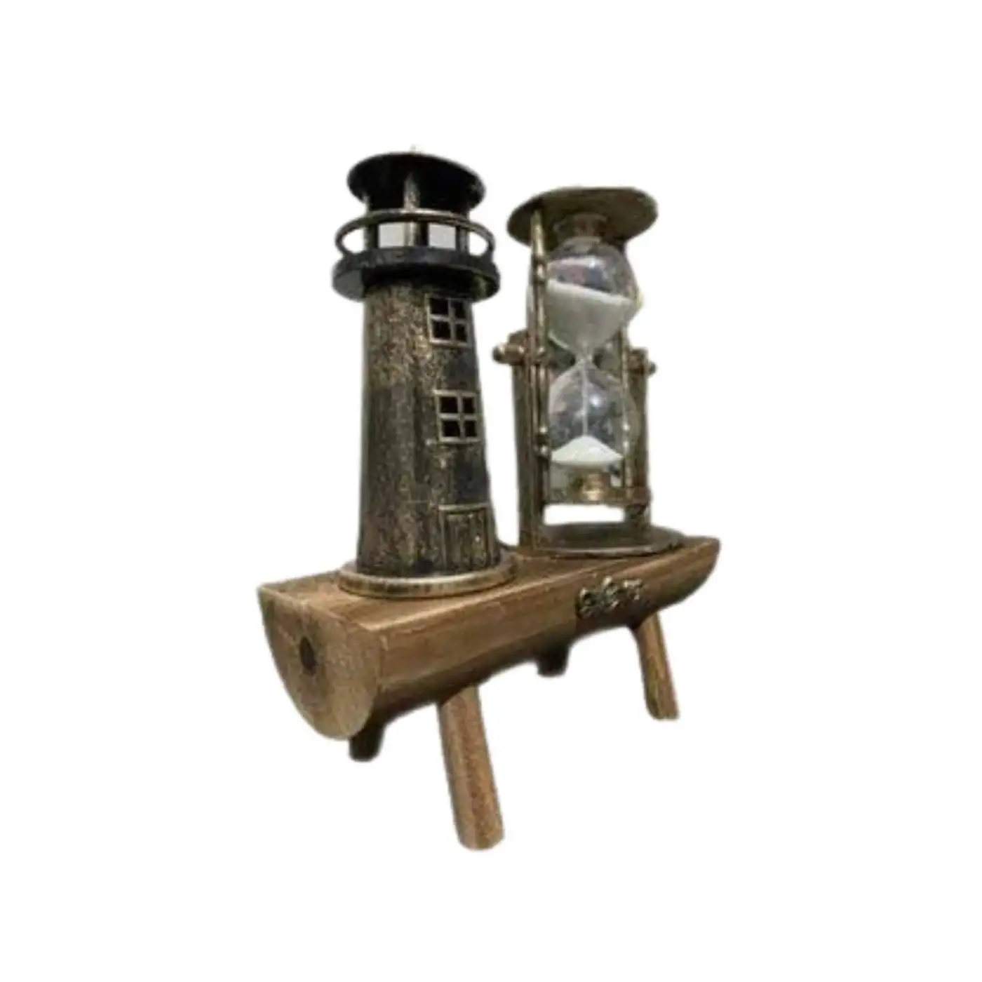 Hediyelik Kum Saati Retro Dekoratif Deniz Feneri Kum Saati