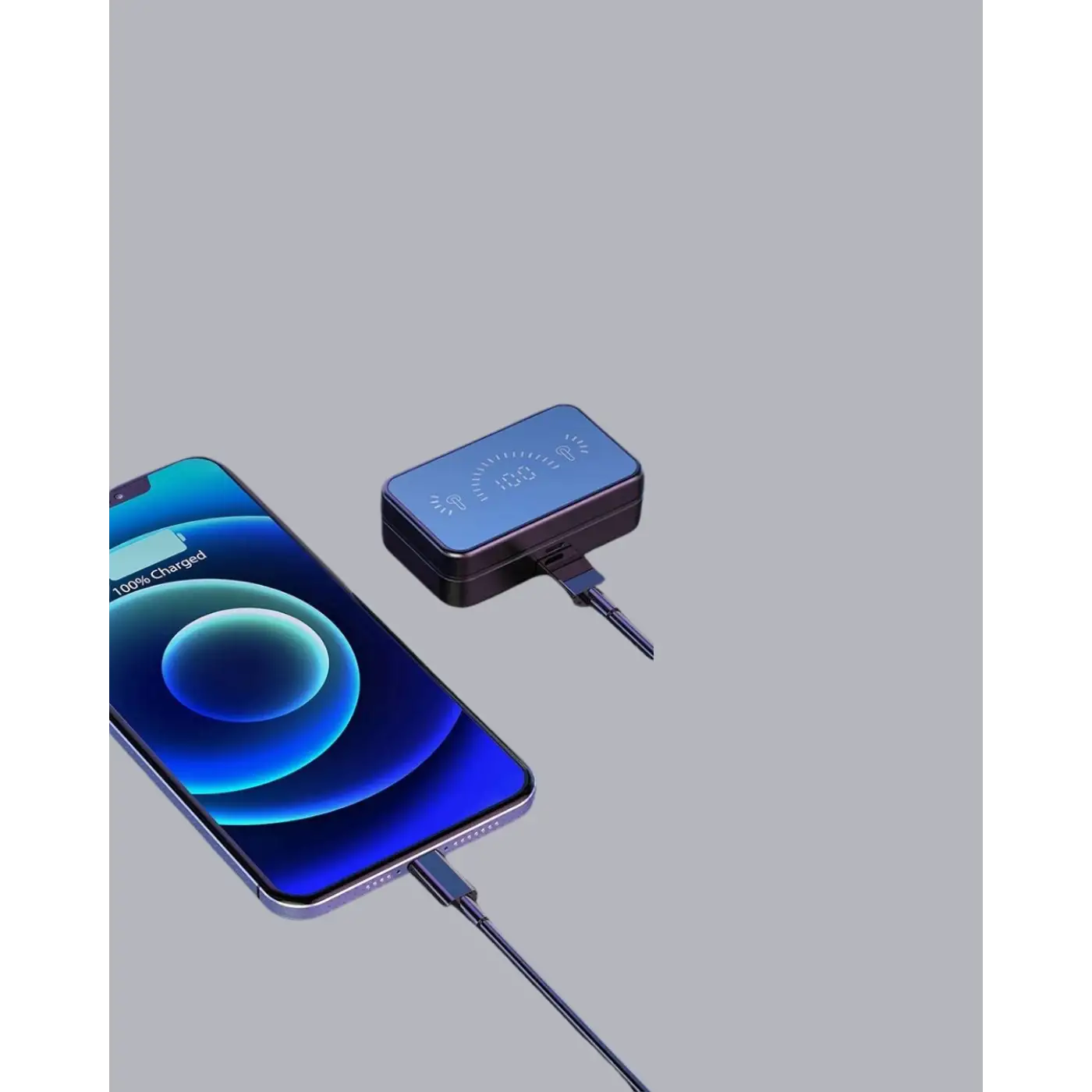 HiFi Ses Kaliteli Kablosuz Kulaklık – BT5.1, LED Ekranlı Şarj Kutusu, 3500 mAh