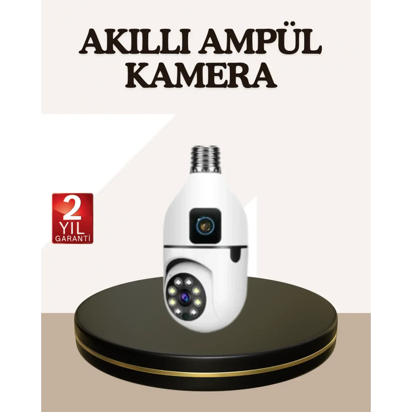 İki Yönlü Sesli WiFi Kamera – Ampul Tipi Ev ve Ofis Güvenlik Kamerası