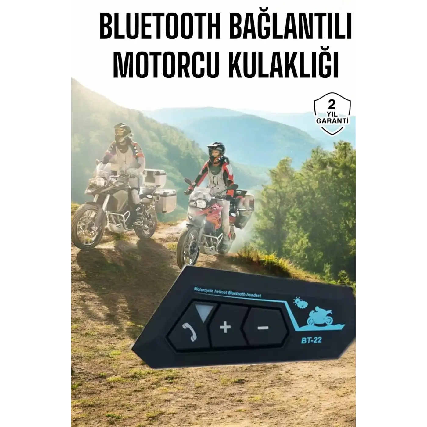 İnterkom Intercom Kask Kulaklık Bt22 Bluetooth Motosiklet Kulaklık 5.0 Bluetooth