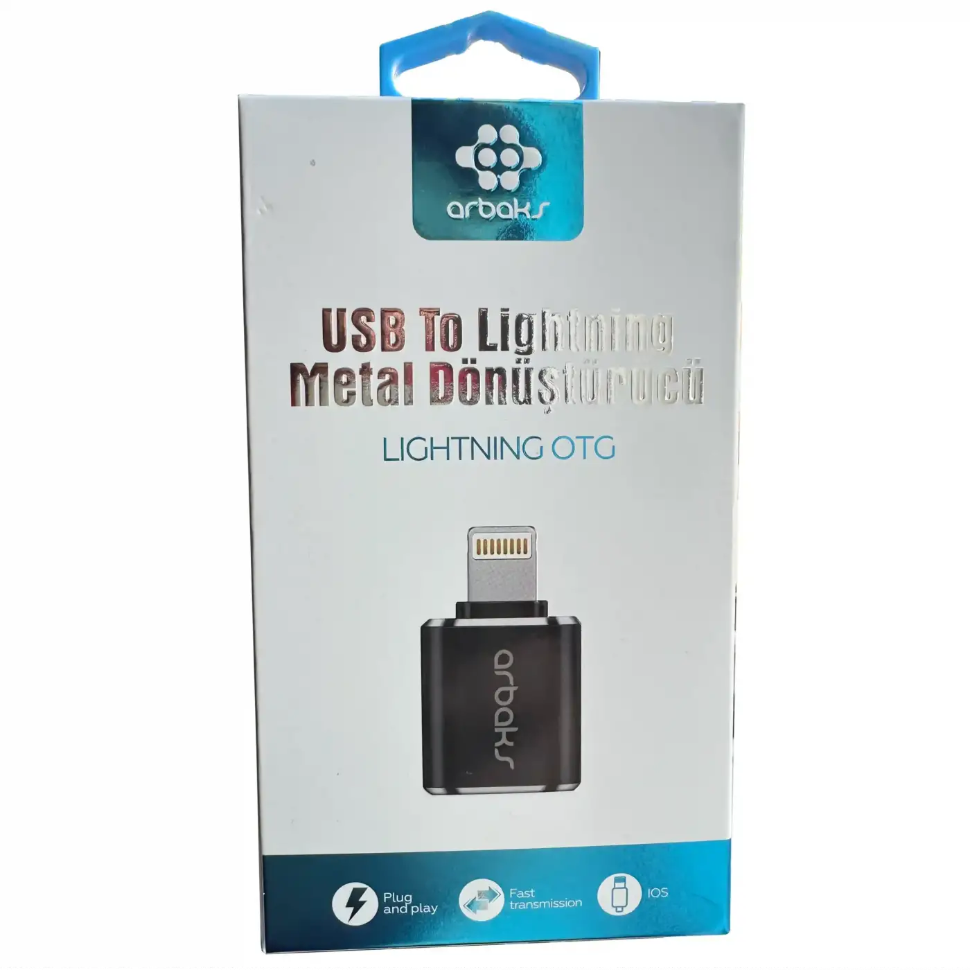 IOS 13 ve üzeri Klavye, Mouse, Harici HDD, İphone Metal Otg Arbaks ARB-507