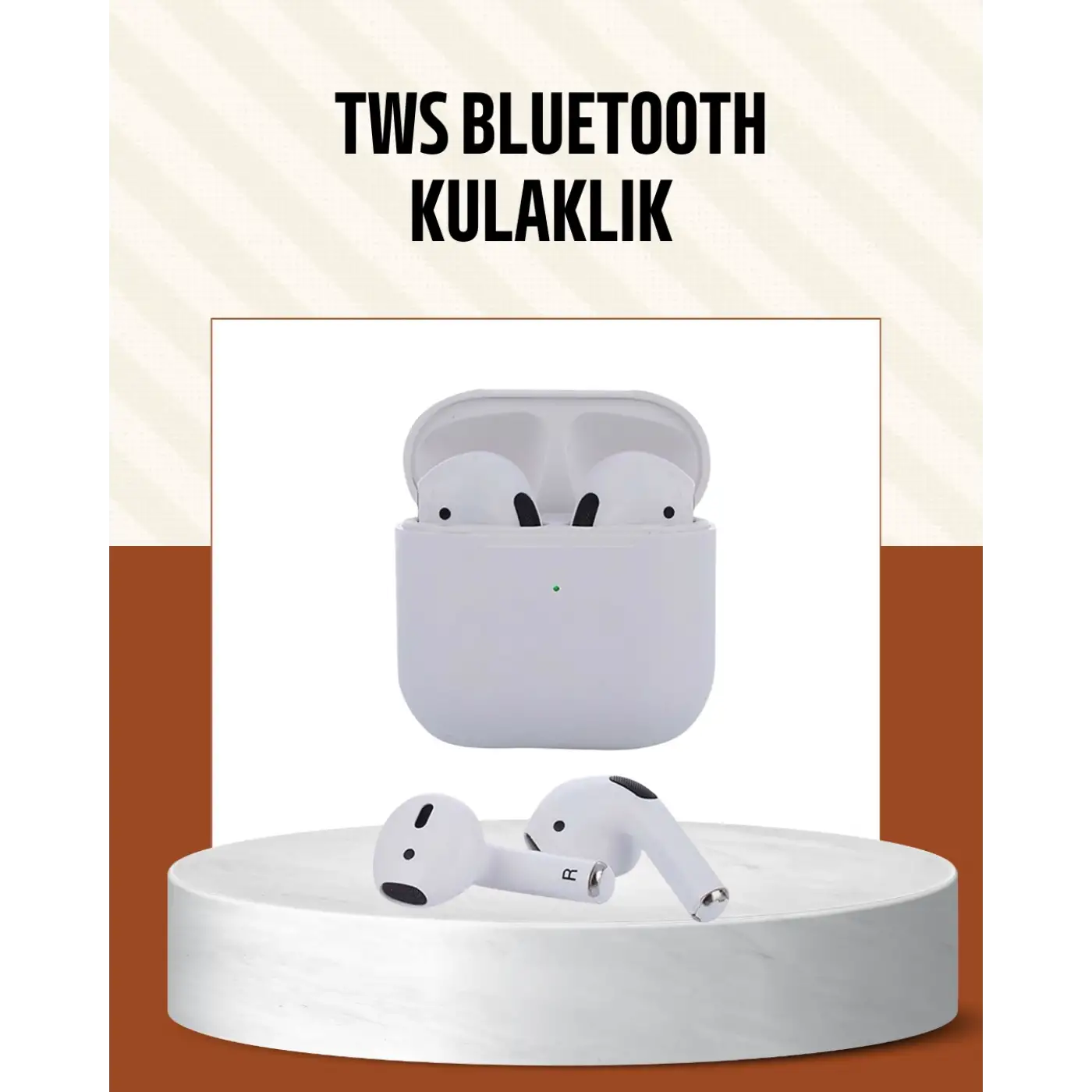 iPhone 11 12 13 14 15 Uyumlu TWS Bluetooth Kulaklık Gürültü Önleyici HiFi Stereo