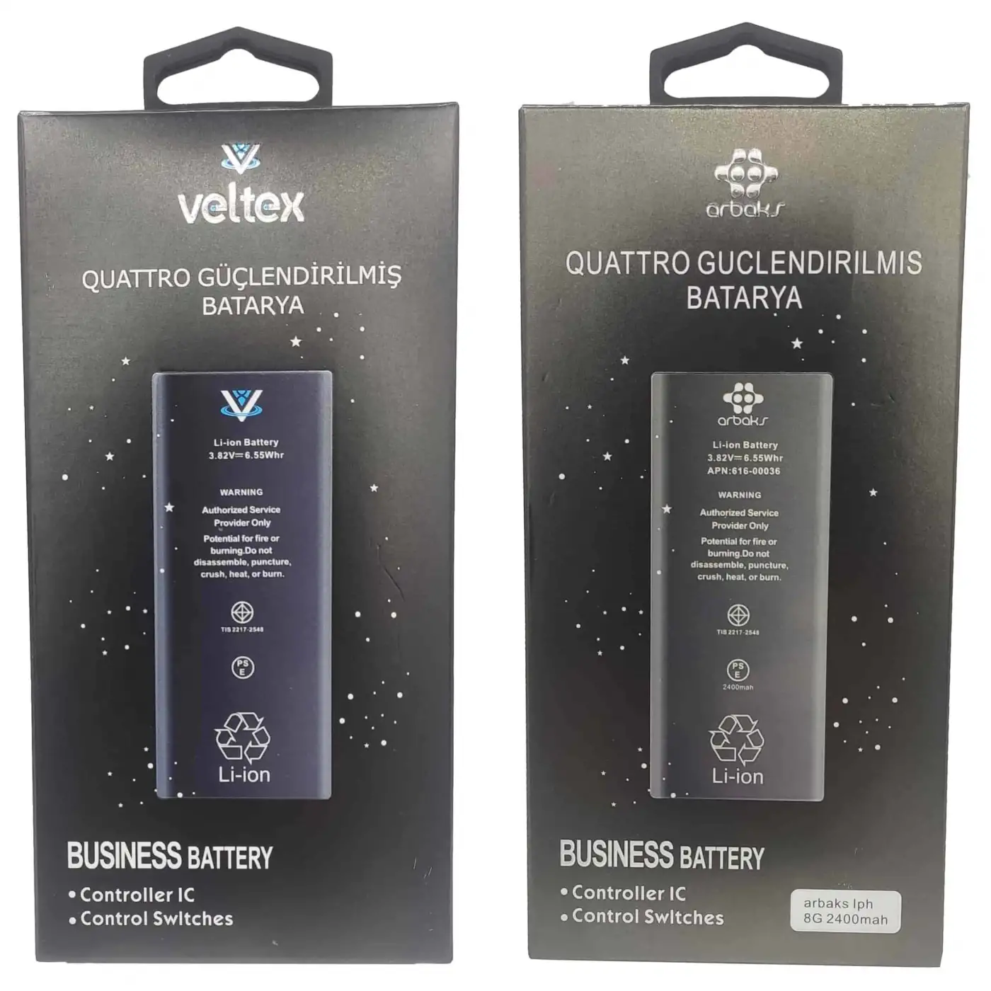 iphone 6G Plus Batarya Güçlendirilmiş Amper Arbaks Veltex