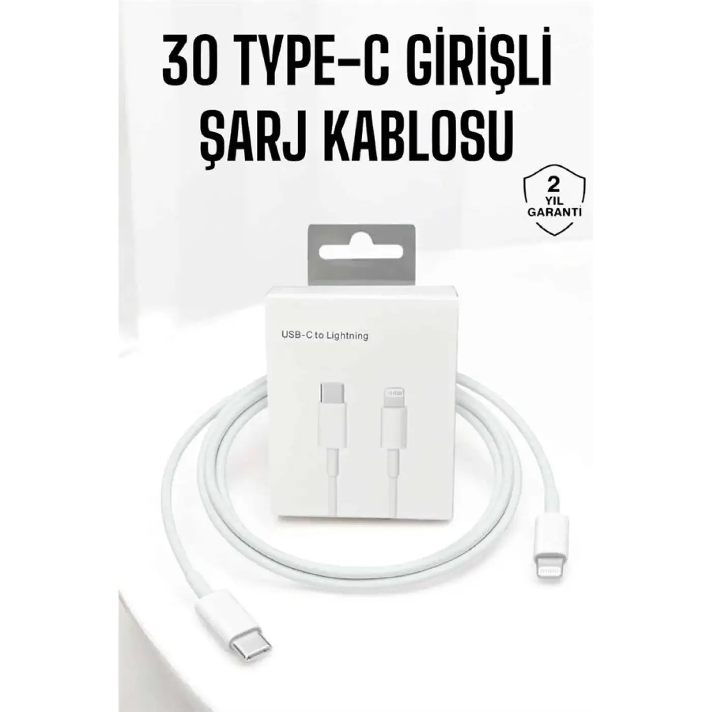 Iphone Uyumlu İOS Uyumlu Lightning Hızlı Şarj Tye C Lightning Şarj Kablosu