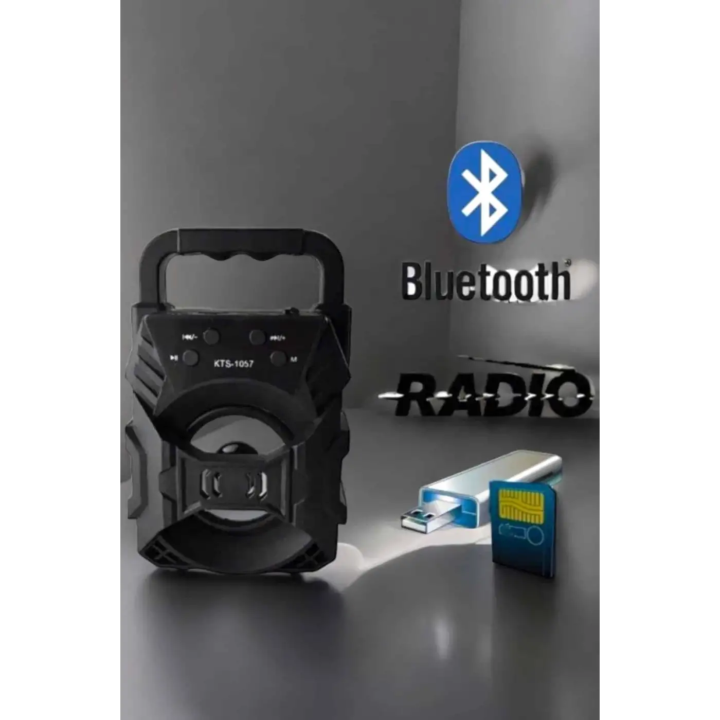 Işıklı Bluetooth Hoparlör Müzik ve Renkli Işık Taşınabiilir