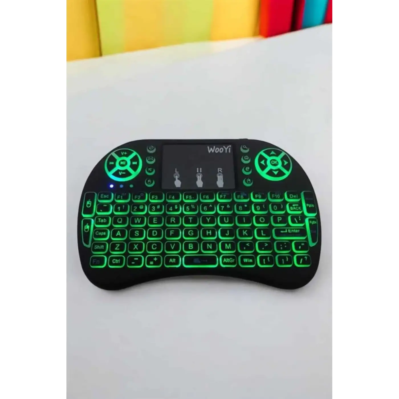 Işıklı Kablosuz Mini Q Klavye Tüm Cihazlara Uyumlu