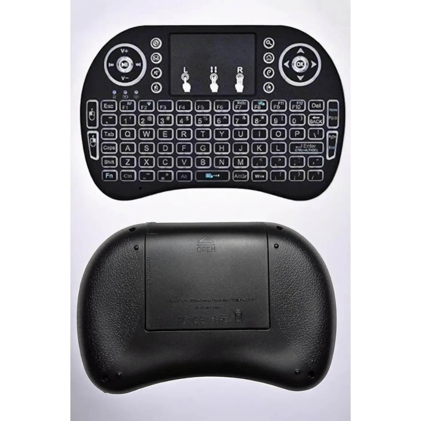 Işıklı Kablosuz Mini Q Klavye Tüm Cihazlara Uyumlu