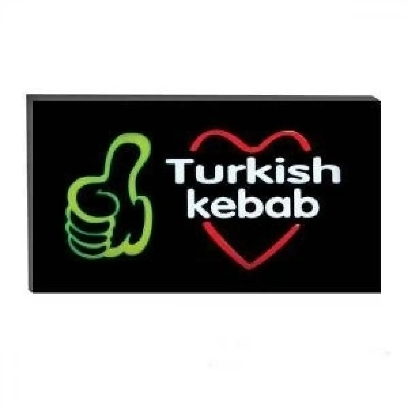 Işıklı Tak Çalıştır Hazır Tabela Turkish Kebap