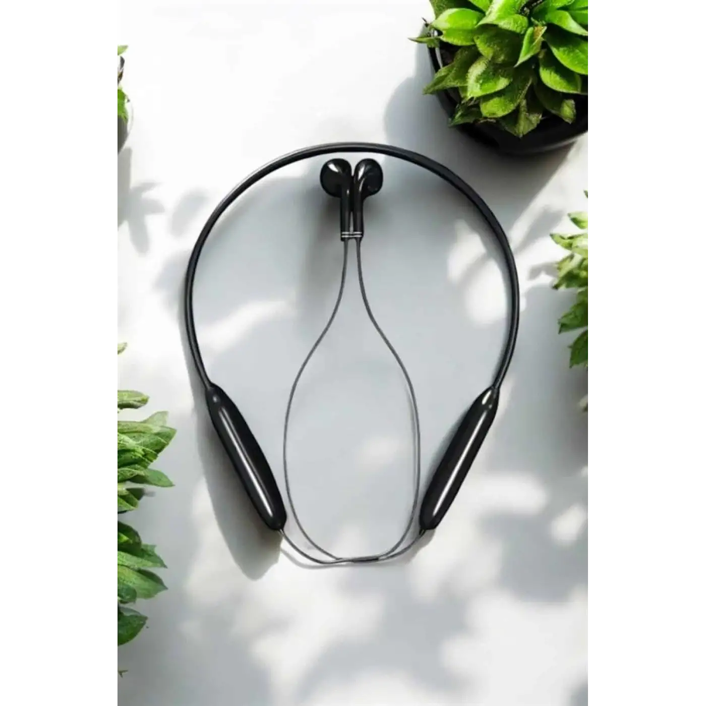 Kablolu Boyun Askılı Dijital Göstergeli Bluetooth Kulaklığı 60 Saat