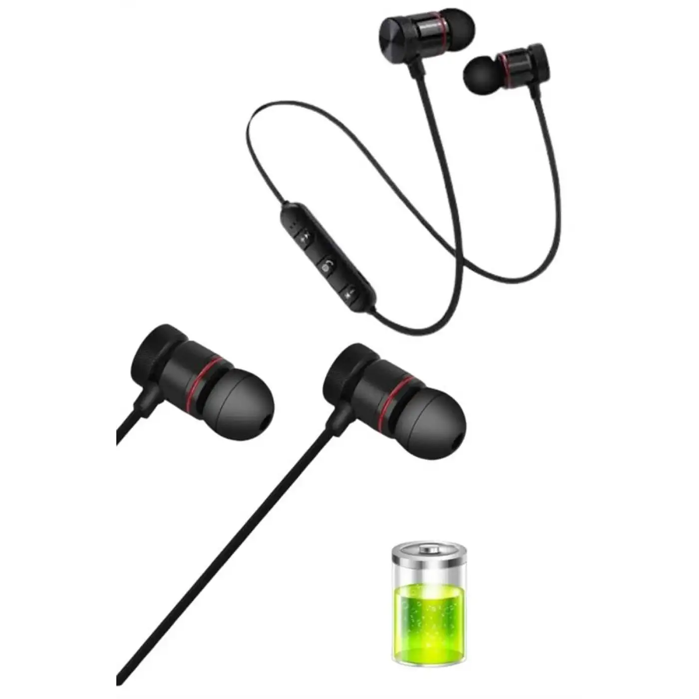 Kablolu Kulakiçi Bluetooth Kulaklık Mıknatıslı ANC Özellikli Yüksek Ses Kaliteli