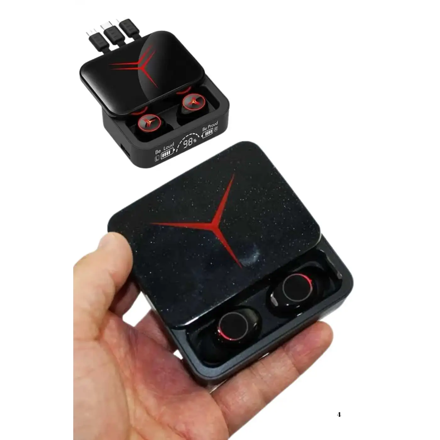 Kablosuz Bluetooth Kulaklık Powerbank Özellikli Göstergeli Hd Mikrofon