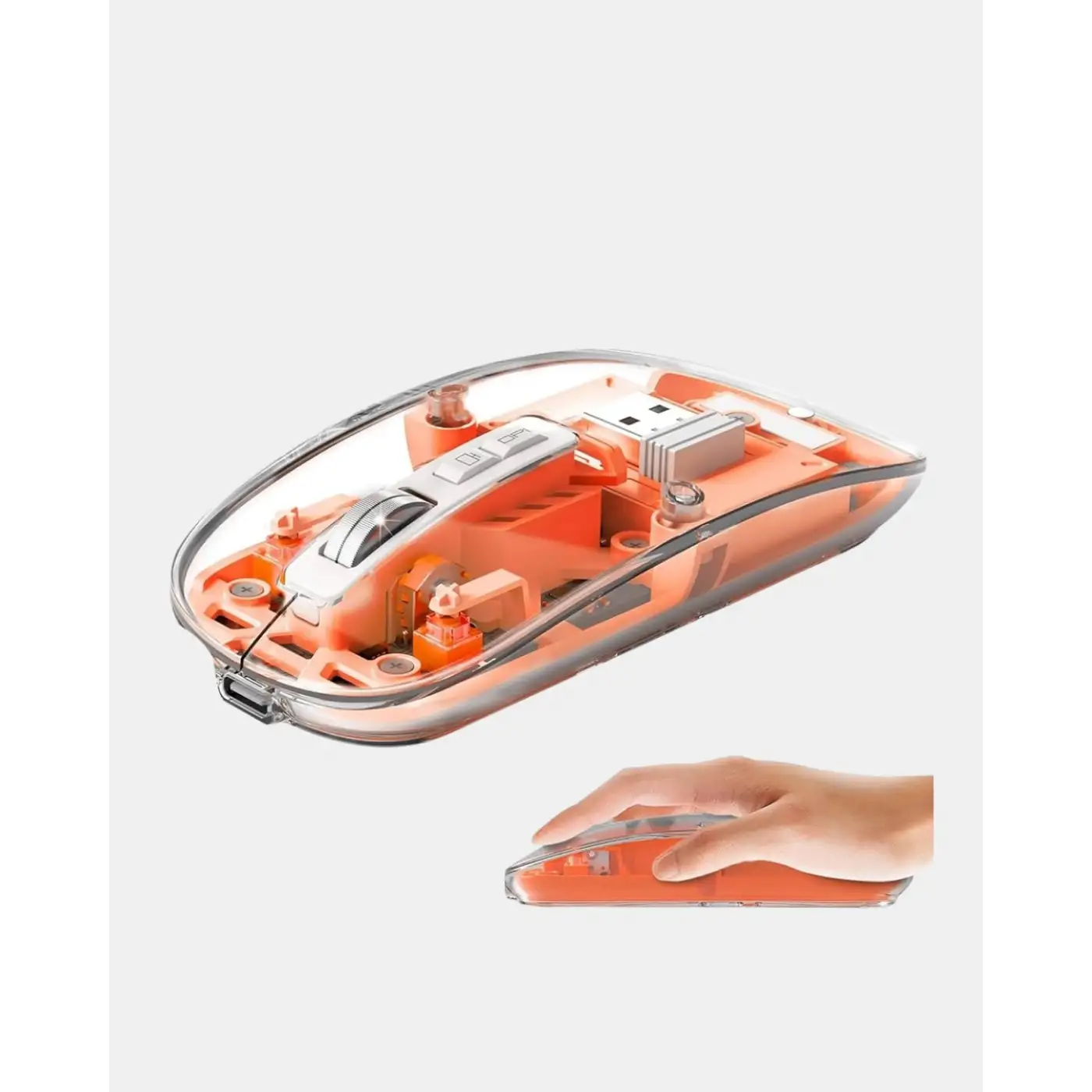 Kablosuz Çift Modlu Mouse – Bluetooth 5.0 + 2.4GHz