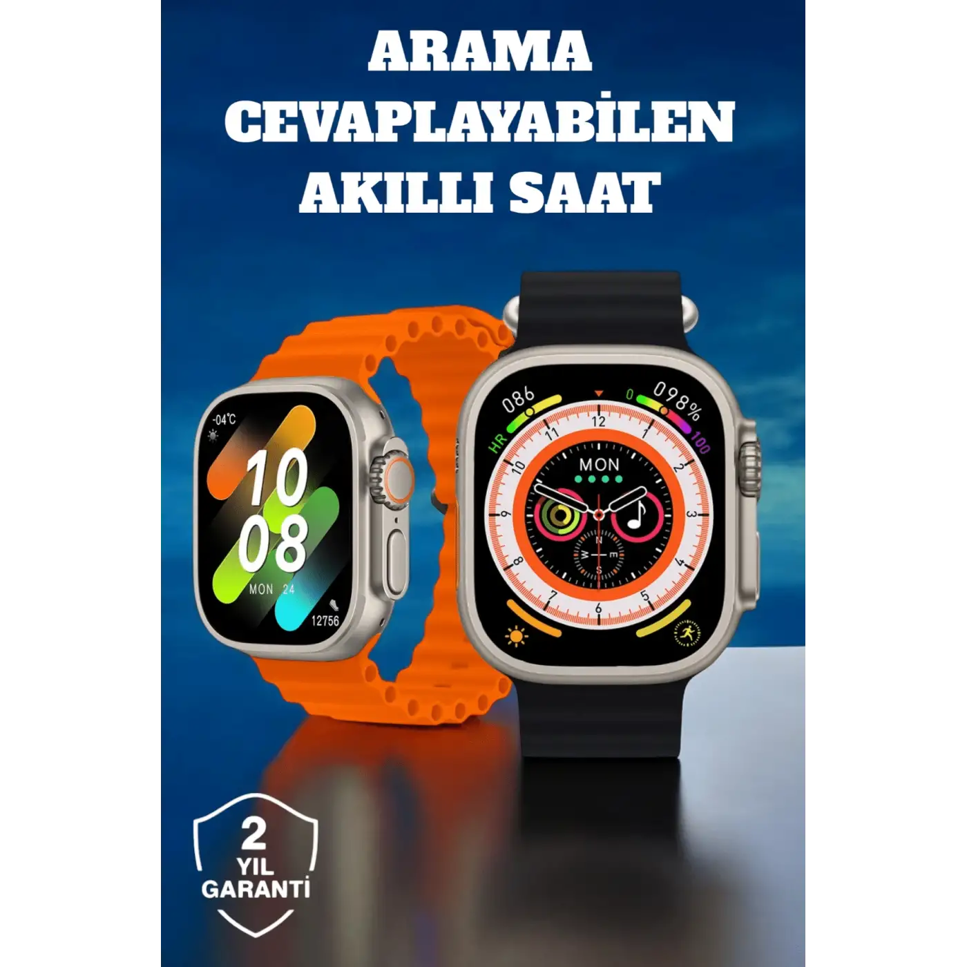 Kablosuz Şarjlı, Çağrı ve Müzik Kontrolü Sağlayan Akıllı Saat