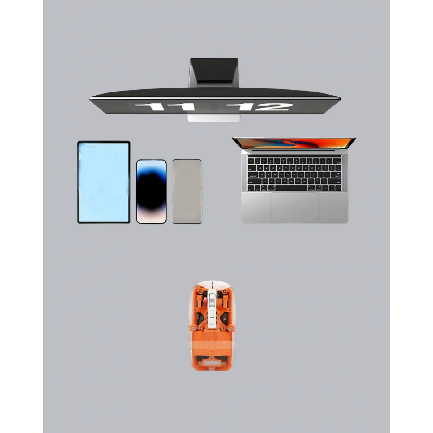 Kablosuz, Sessiz, Ergonomik ve Şarjlı Fare - Gelişmiş Çoklu Cihaz Desteği