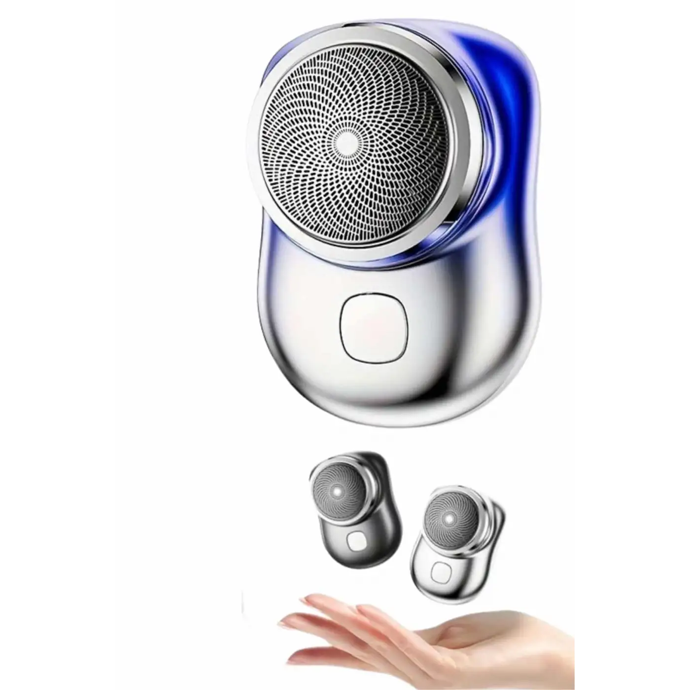 Kablosuz Tıraş Makinesi Günlük Hızlı Taşınabilir Şarjlı Yuvarlak Paslanmaz Çelik