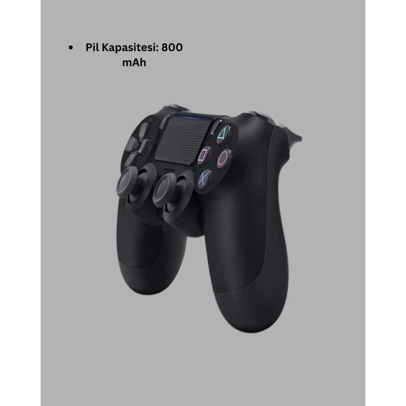 Kablosuz Titreşimli Oyun Kolu – PS4 Uyumlu Ergonomik Tasarım ve Uzun Pil Ömrü