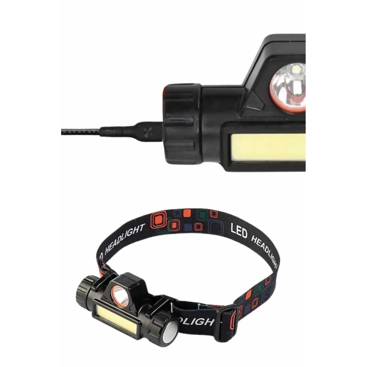 Kafa Lambası Çalışma Işığı Süper Parlak Mıknatıslı Lityum Lion Pilli