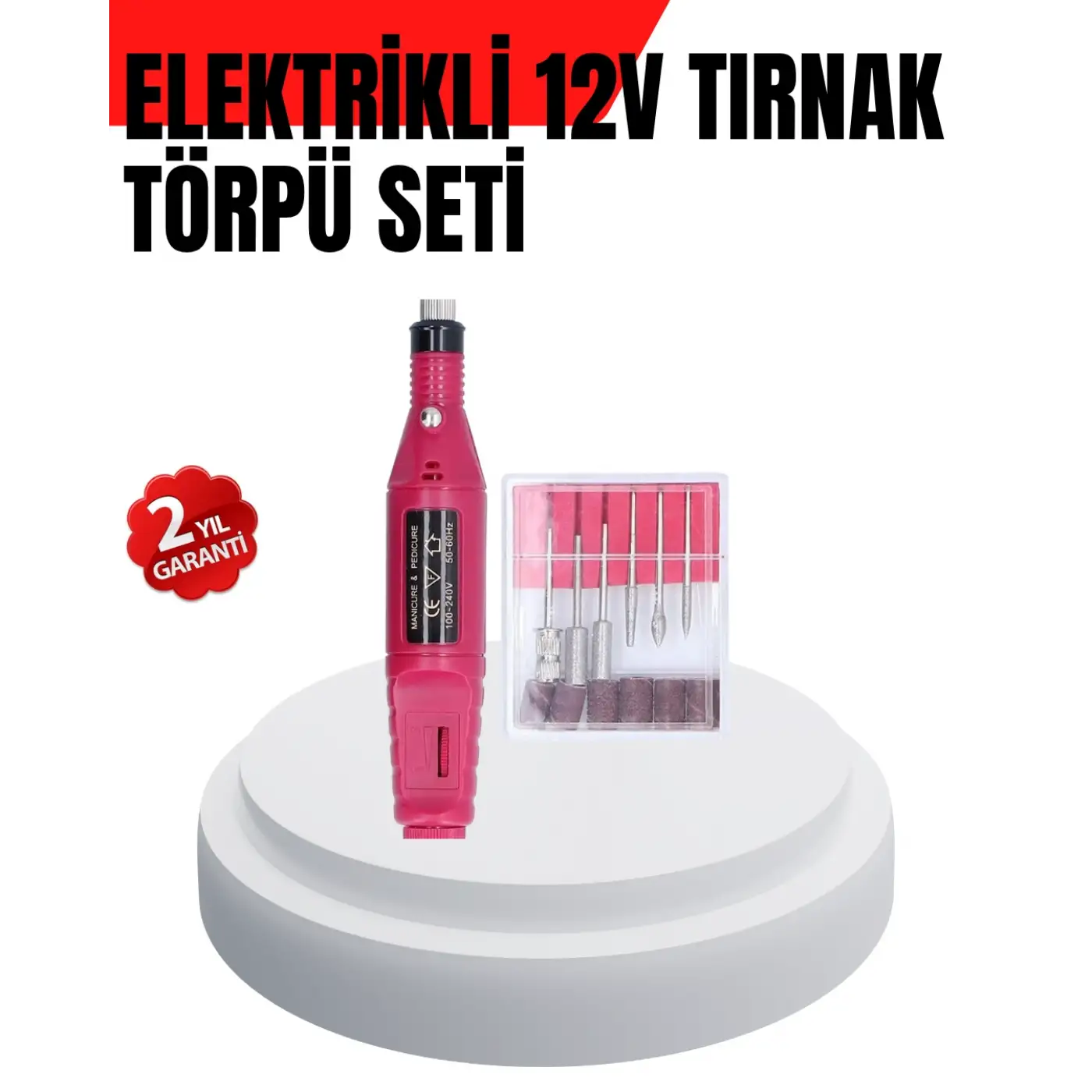 Kalem Tipi Sessiz Manikür Pedikür Cihazı