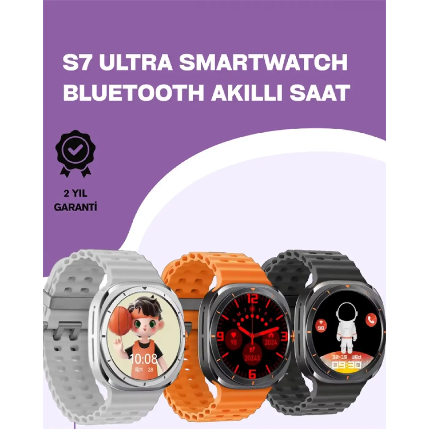 Kalori ve Nabız Ölçen Akıllı Saat | Sağlık Takip Fonksiyonlu | Silikon Kordon