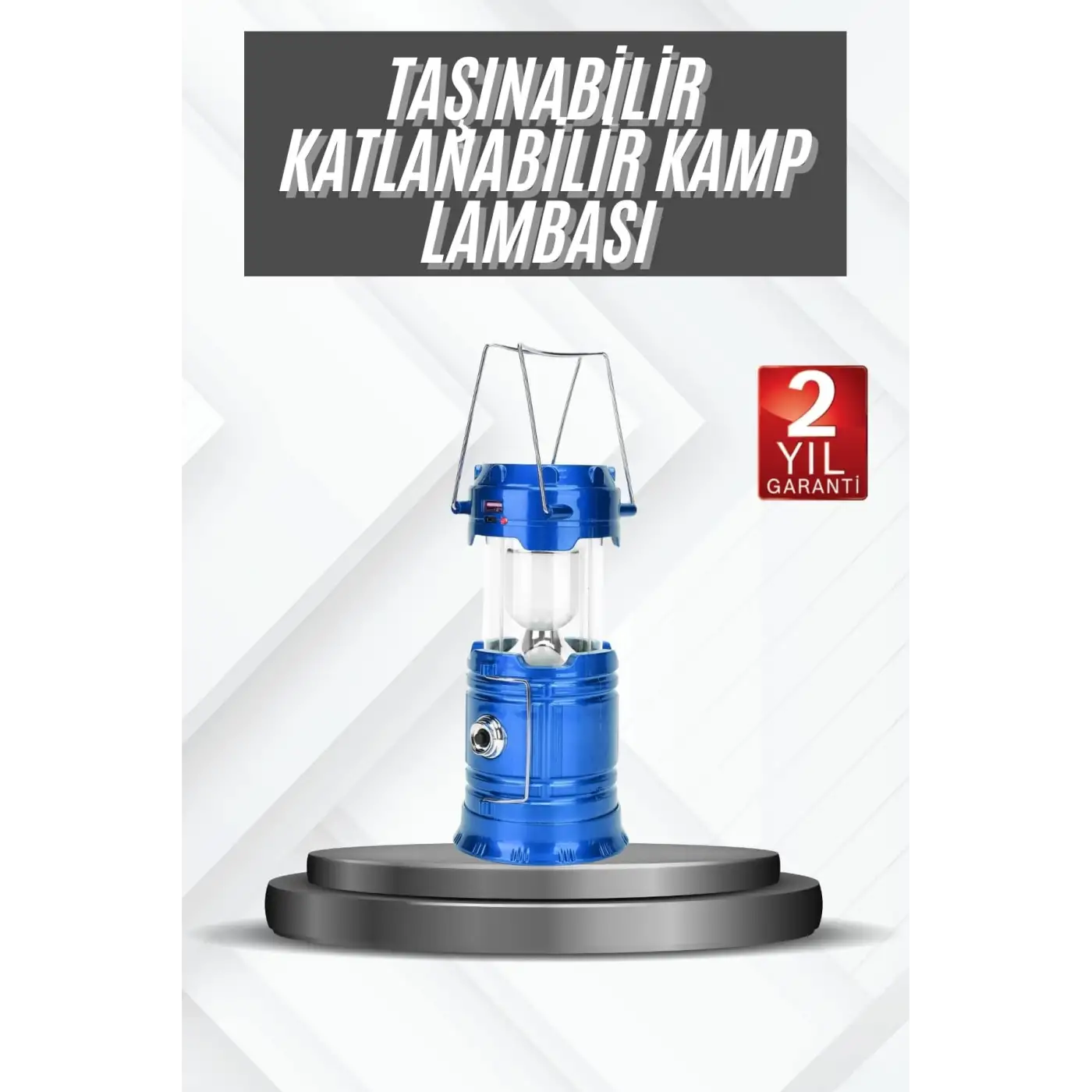 Kamp Lambası Güneş Enerjili Led Lamba Işıldak Şarjlı Powerbank Özellikli