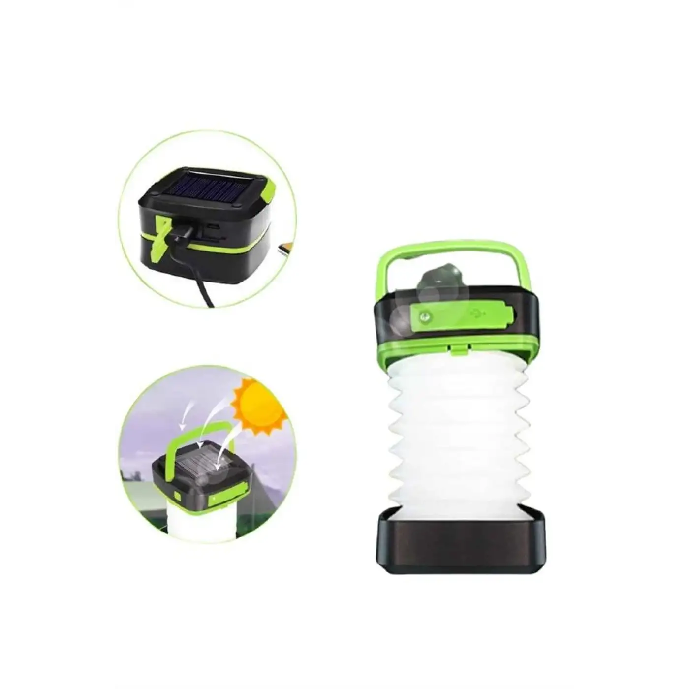 Kamp Lambası Katlanabilir Lamba Solar Şarjlı Led Lamba El Fenerli